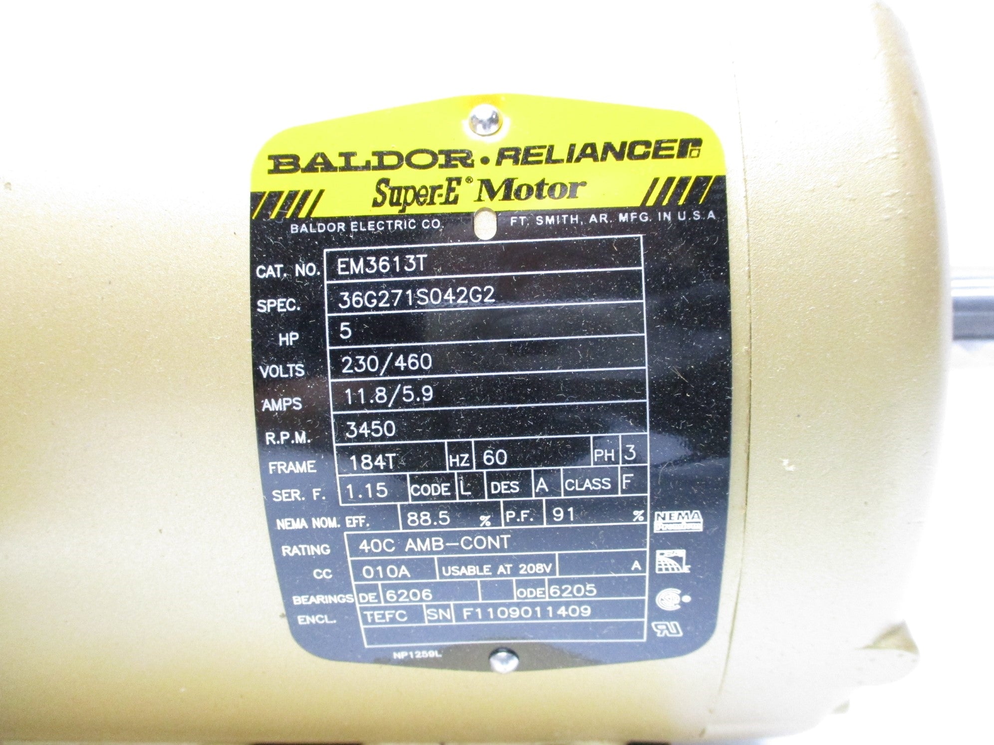 BALDOR EM3613T NSMP