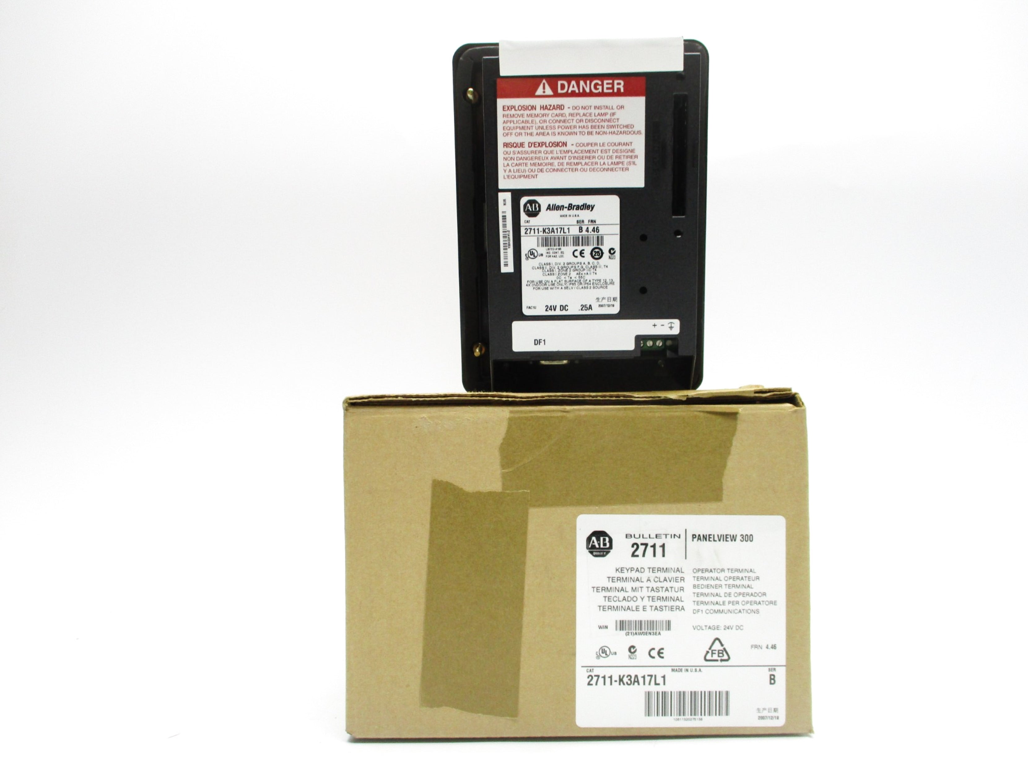 ALLEN BRADLEY 2711-K3A17L1 SER. B F/W 4.46 NSMP