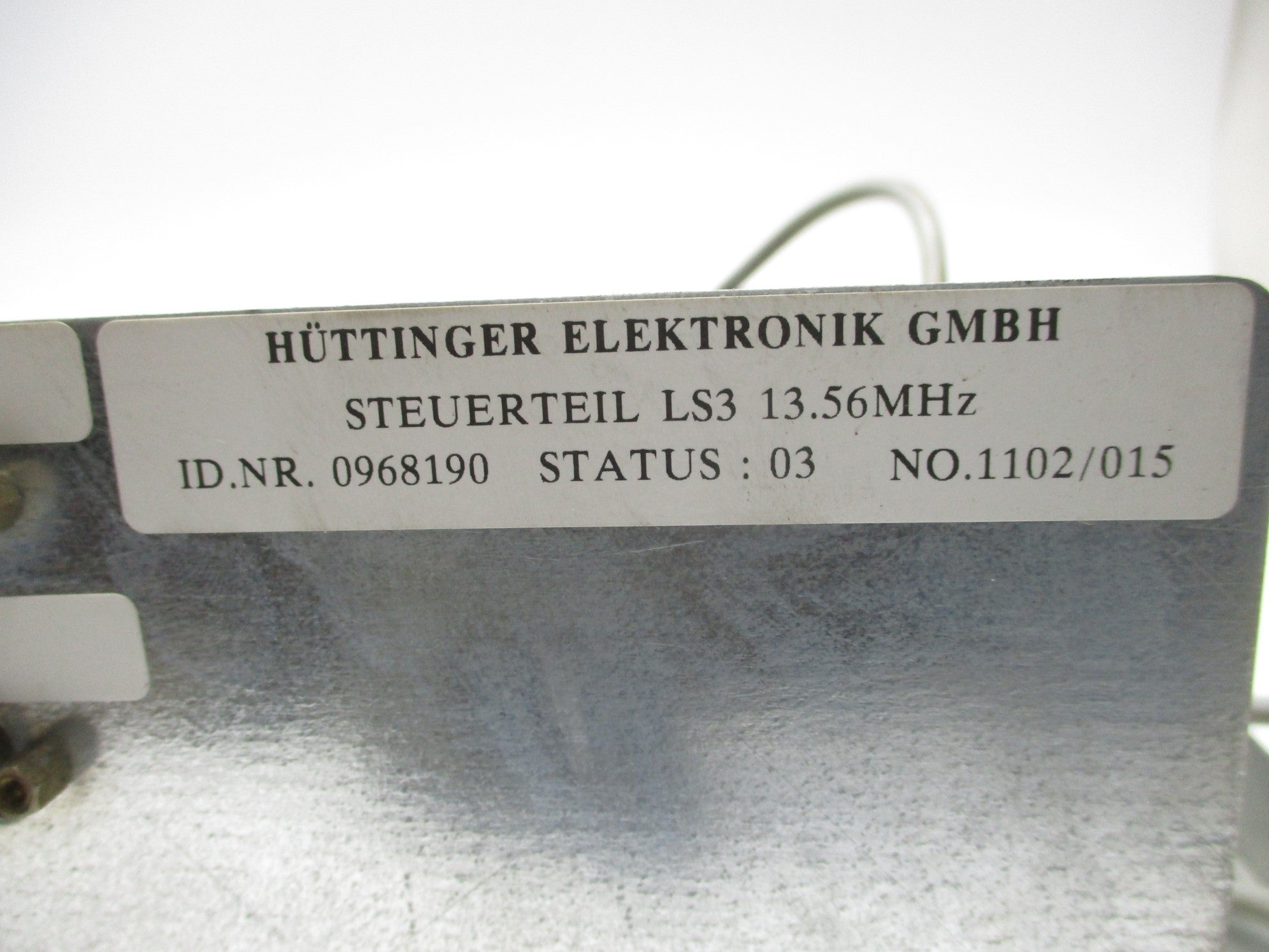 HUTTINGER ELEKTRONIK 0968190 UNMP