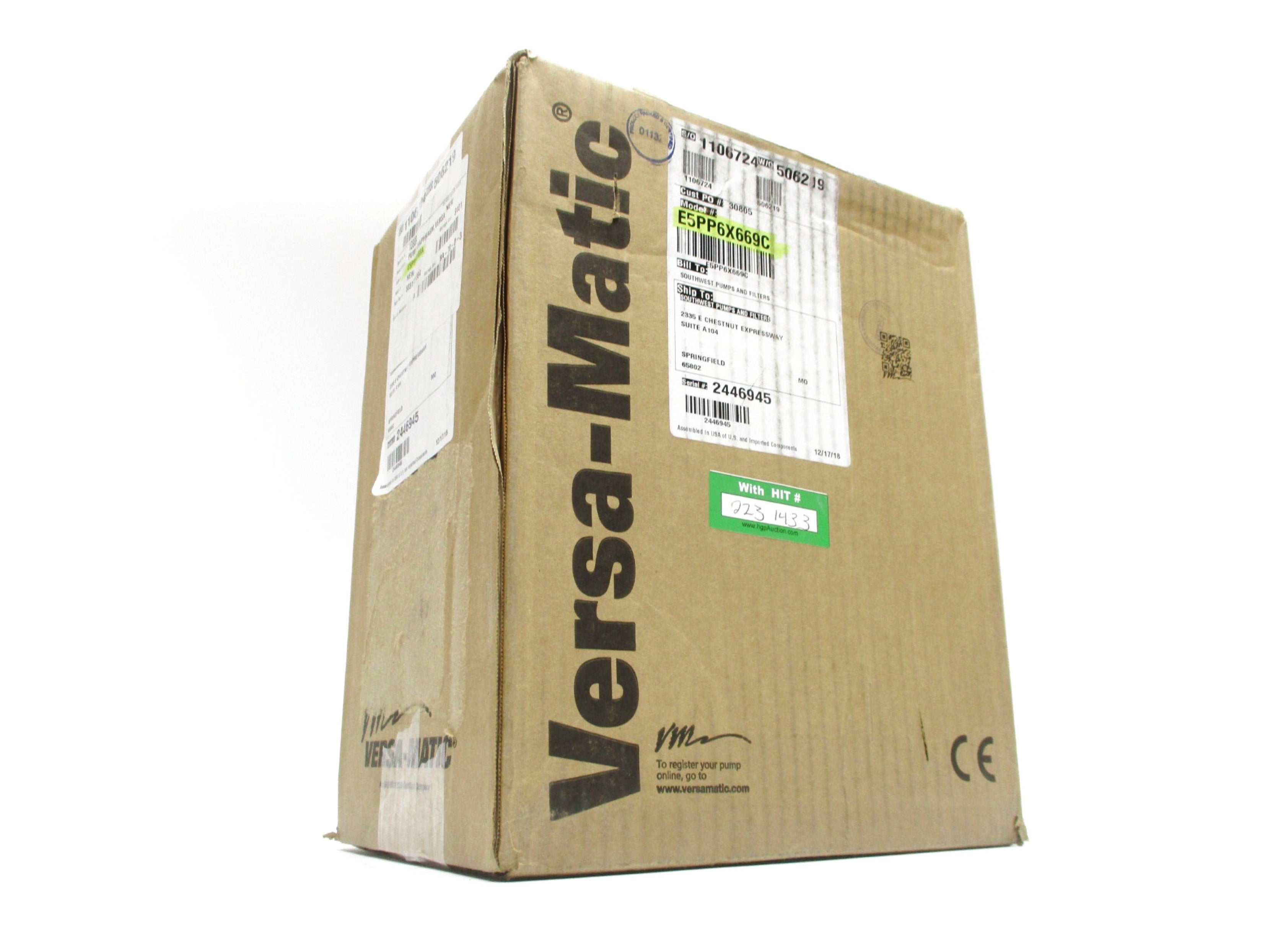 VERSAMATIC E5PP6X669C NSFS