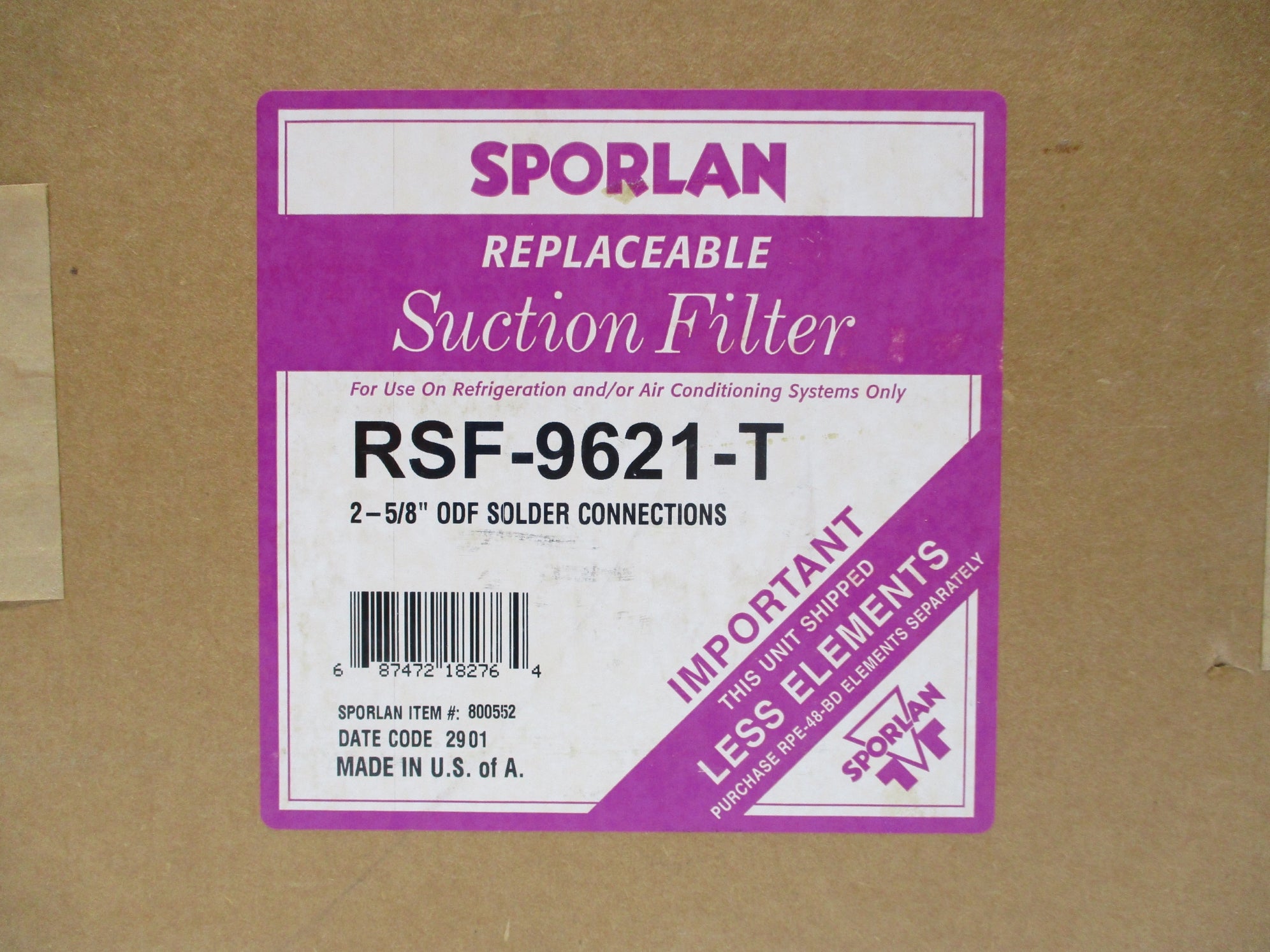 SPORLAN RSF-9621-T NSFS