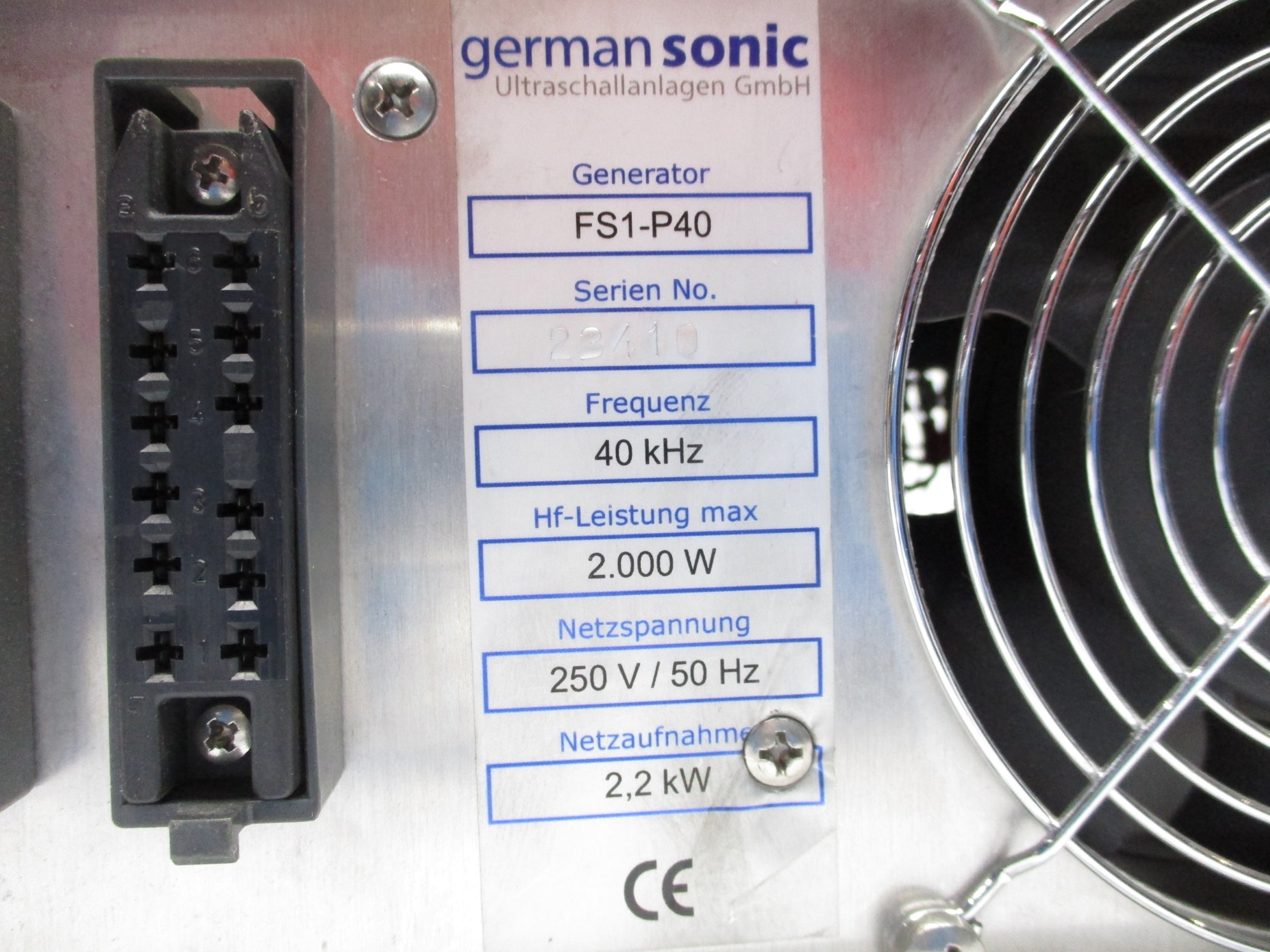 GERMAN SONIC FS1-P40 UNMP