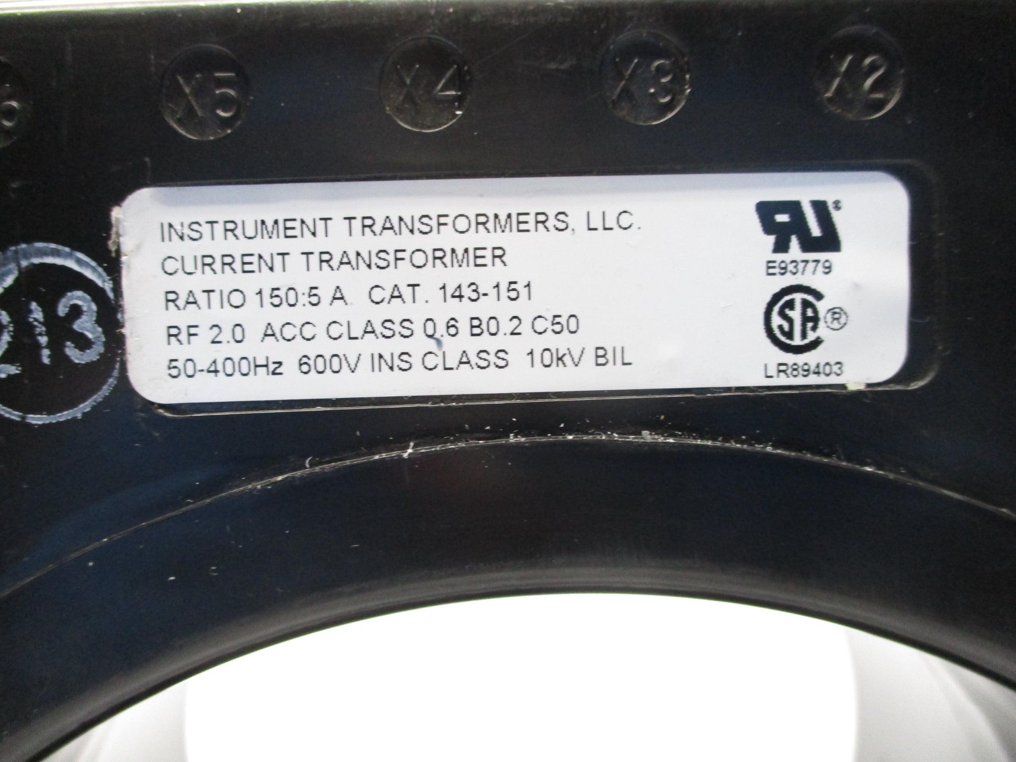 INSTRUMENT TRANSFORMER 143-151 NSNP