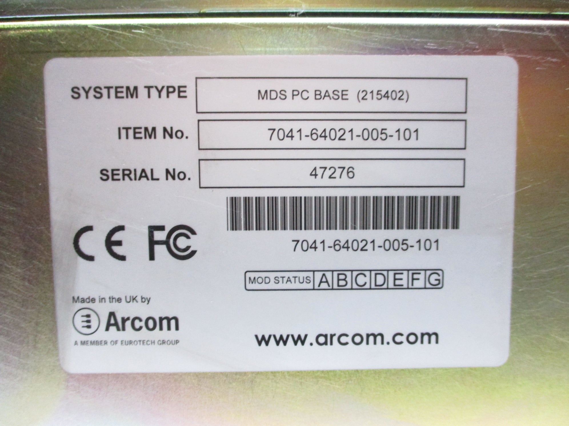 ARCON 7041-64021-005-101 NSMP