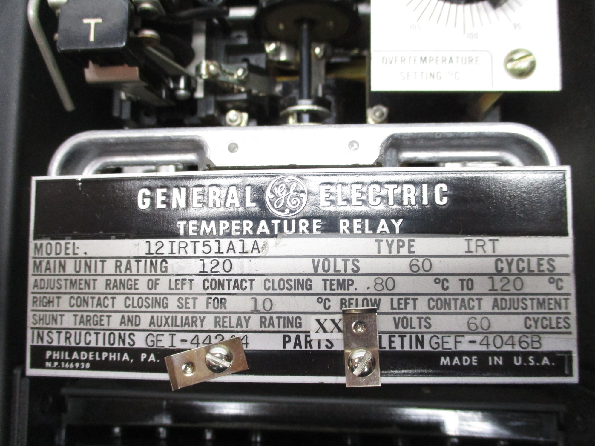 GENERAL ELECTRIC 12IRT51A1A UNMP