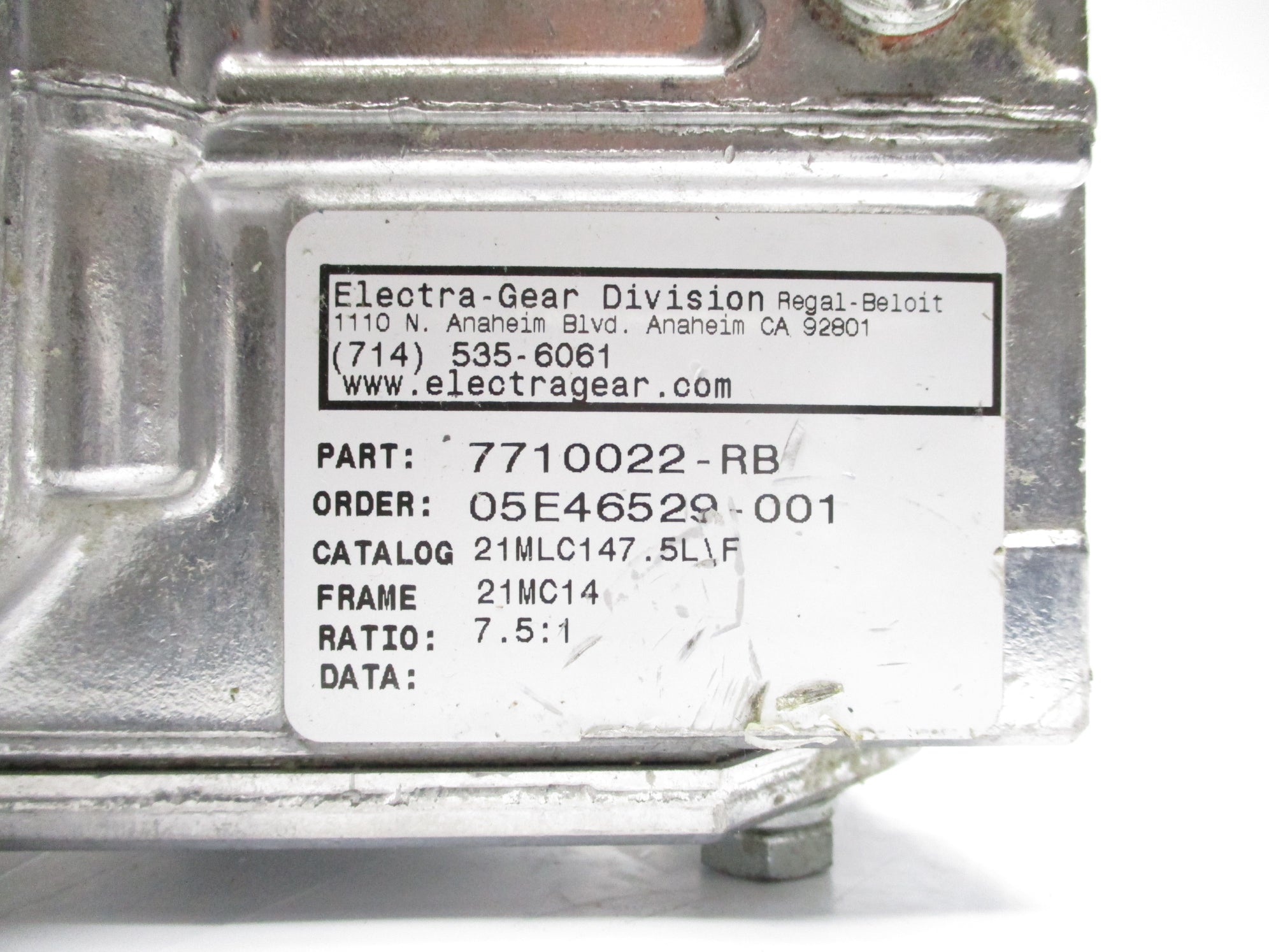 ELECTRA GEAR 7710022-RB 21MLC147.5L/F UNMP