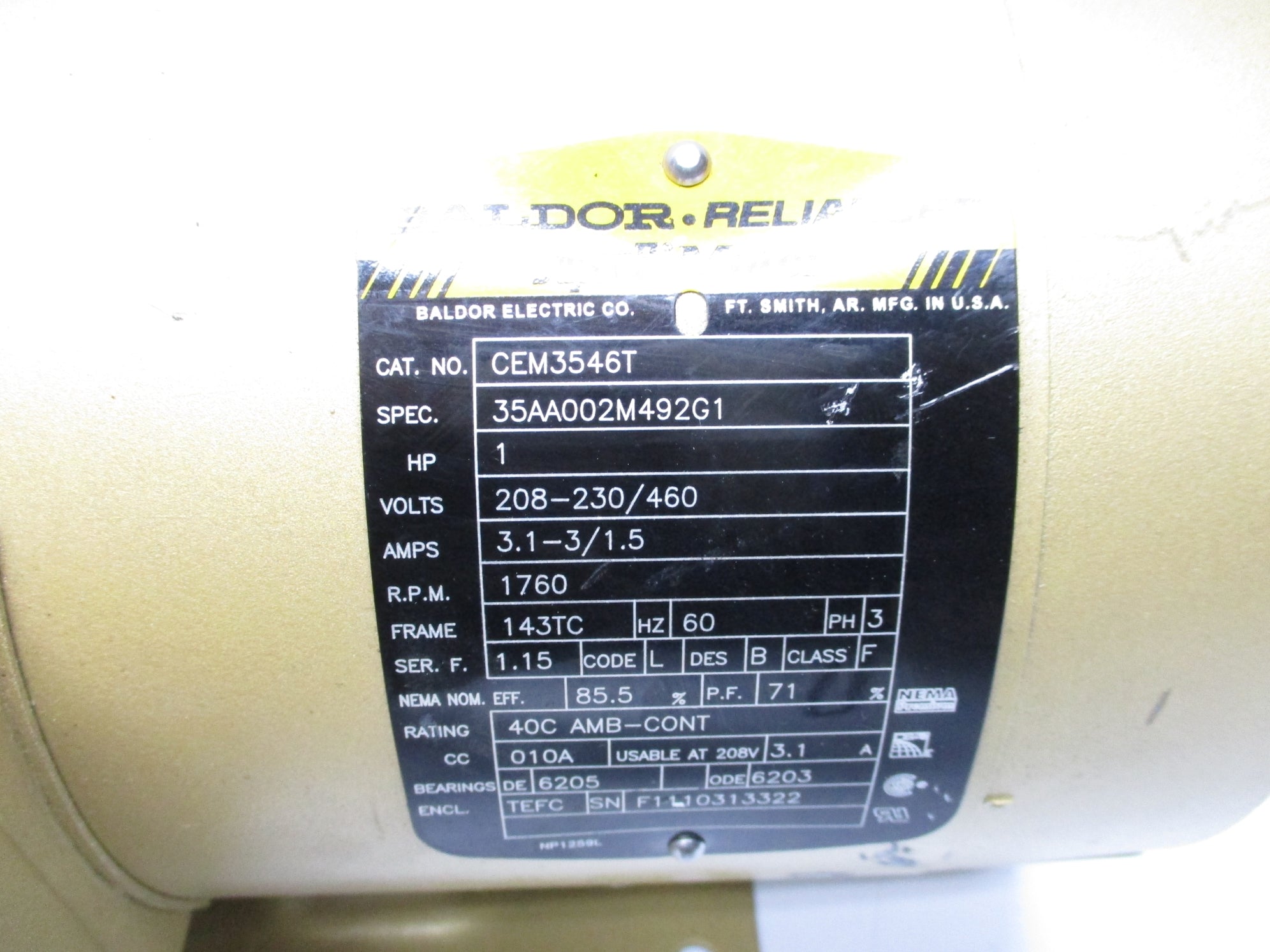BALDOR CEM3546T NSNP