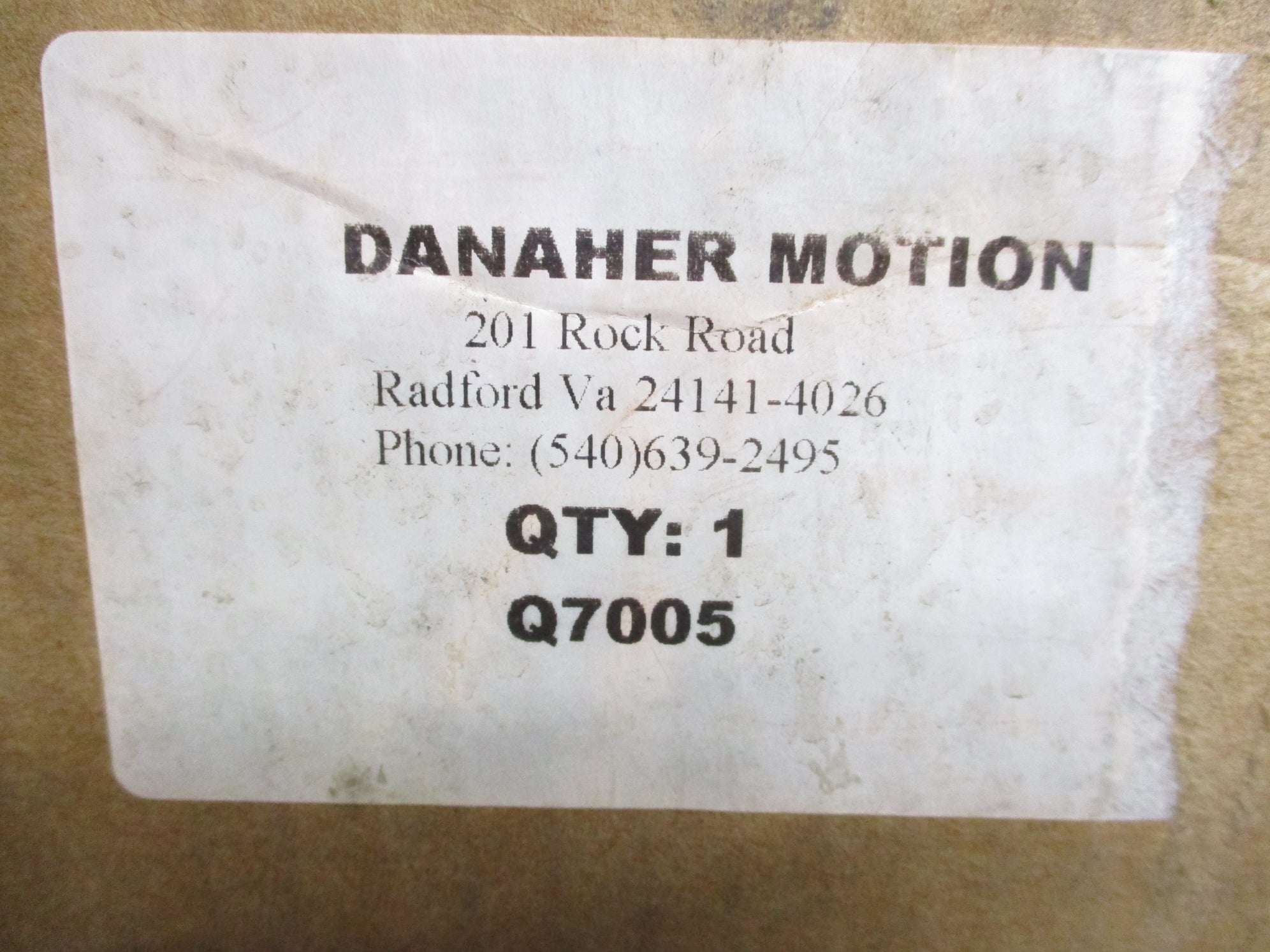 DANAHER MOTION Q7005 NSMP