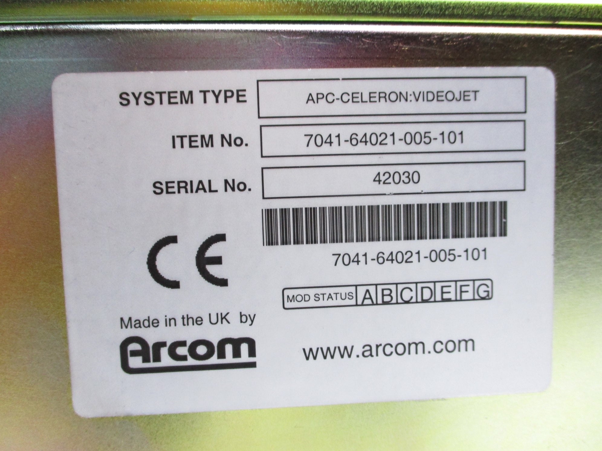 ARCOM 7041-64021-005-101 UNMP