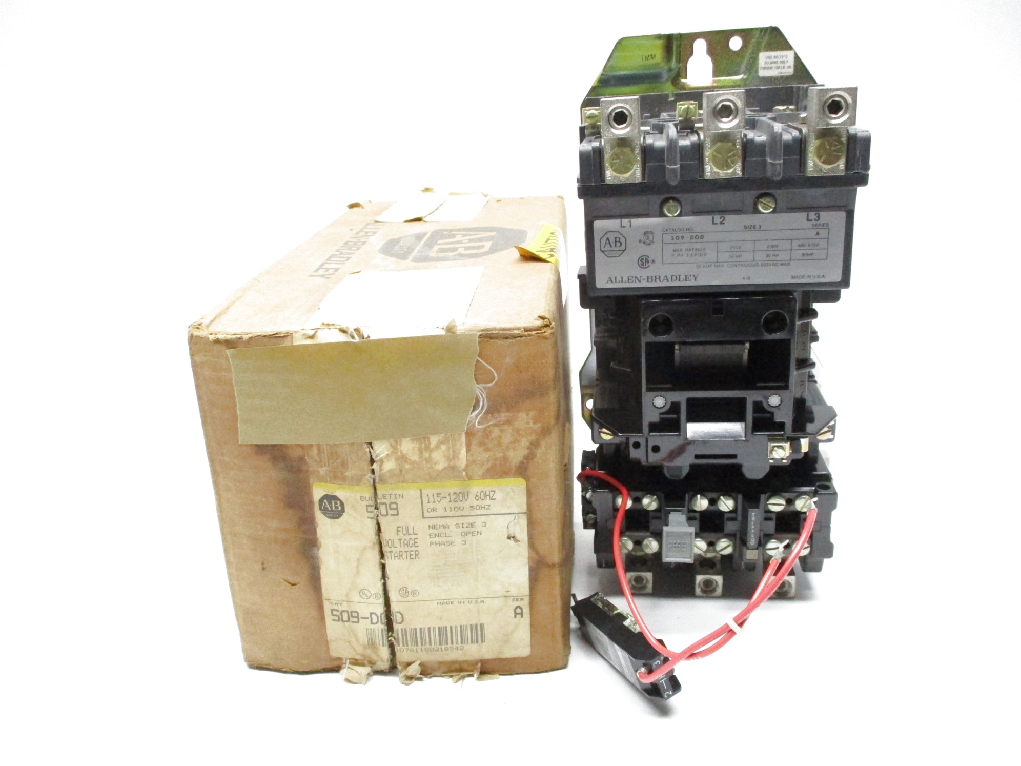 ALLEN BRADLEY 509-DOD SER. A (BR/YL) (AS PICTURED) NSMP