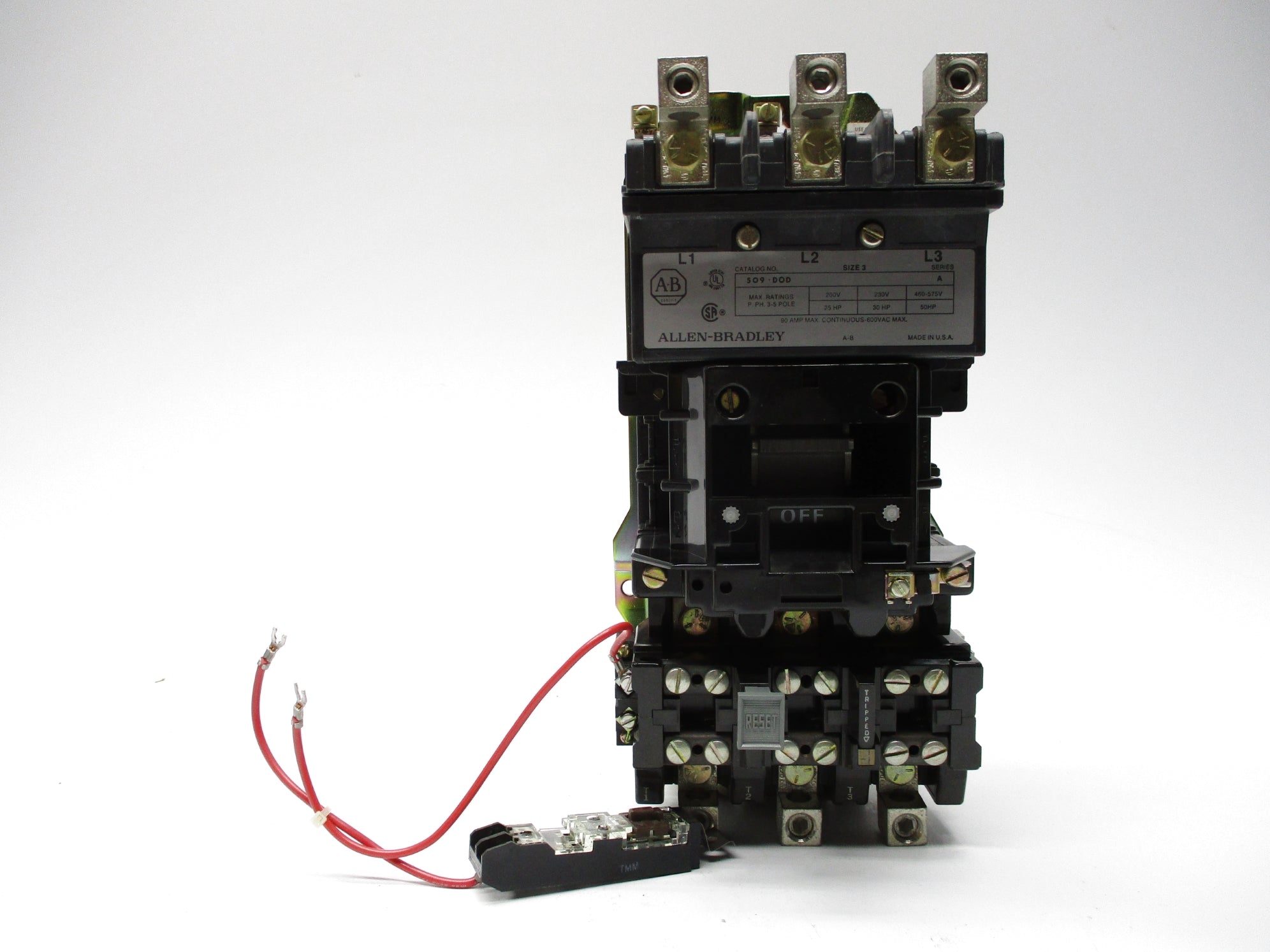 ALLEN BRADLEY 509-DOD SER. A (BR/YL) (AS PICTURED) NSMP