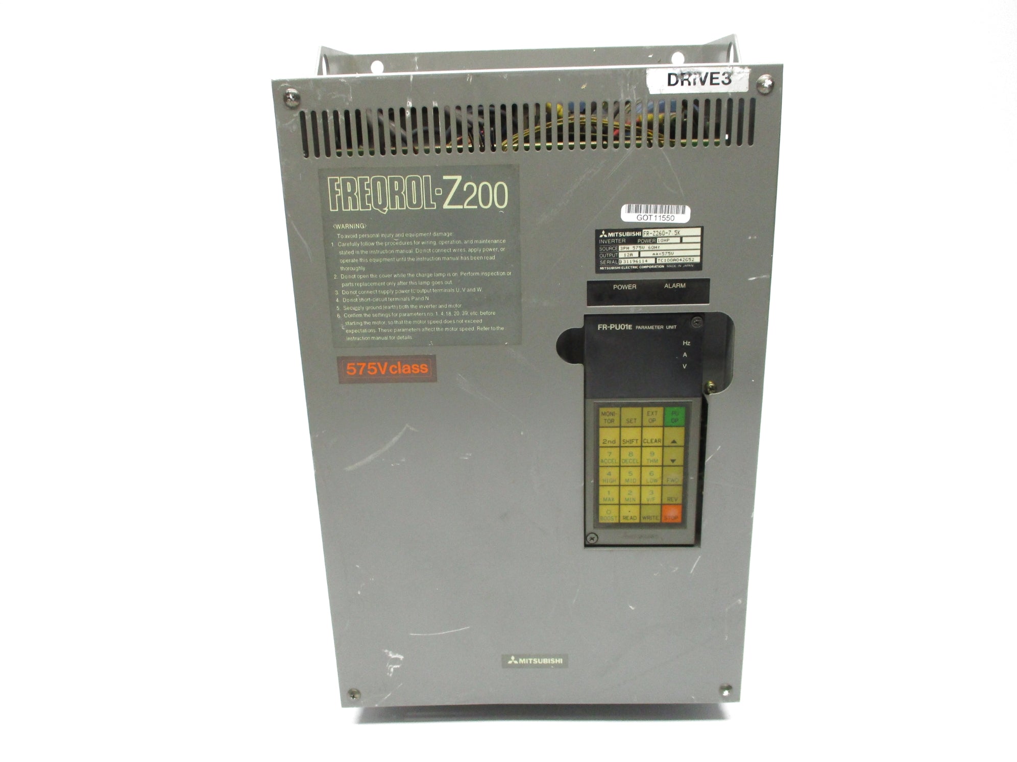 MITSUBISHI FR-Z260-7.5K UNMP