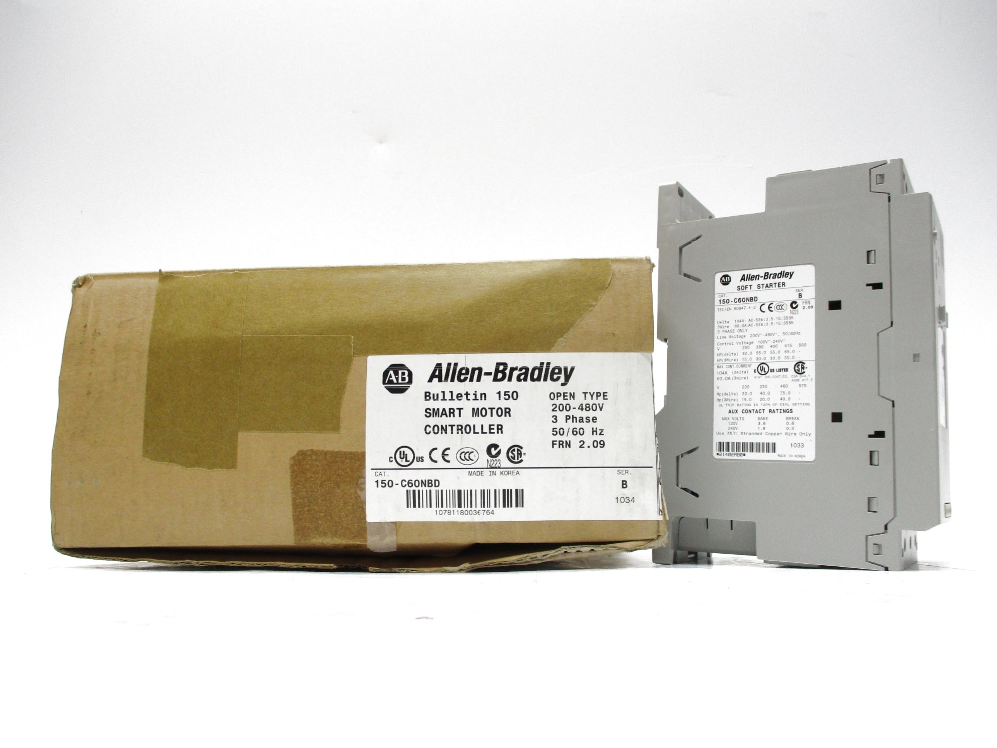 ALLEN BRADLEY 150-C60NBD SER. B F/W 2.09 NSMP