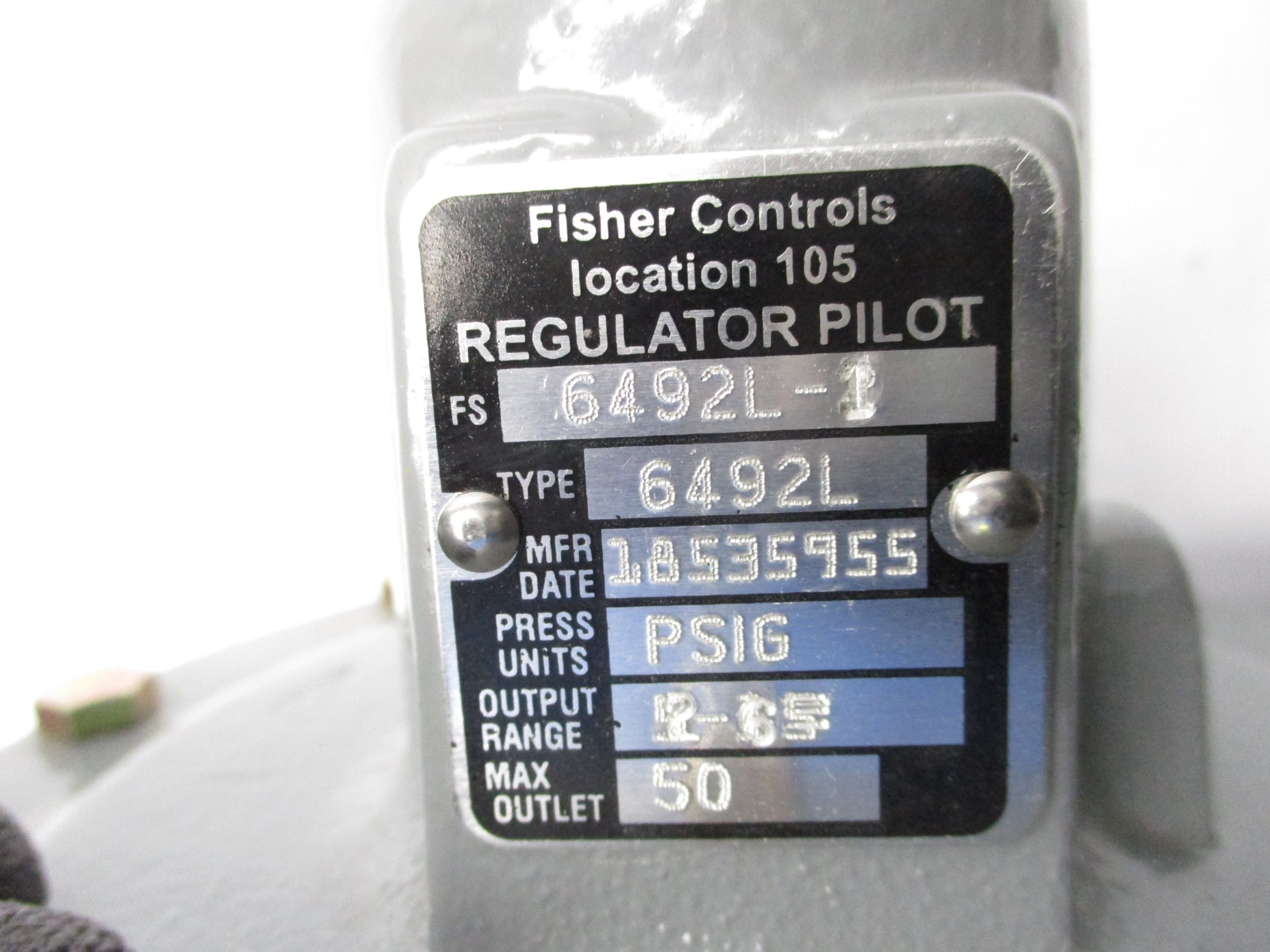 FISHER FS6492L-1 UNMP
