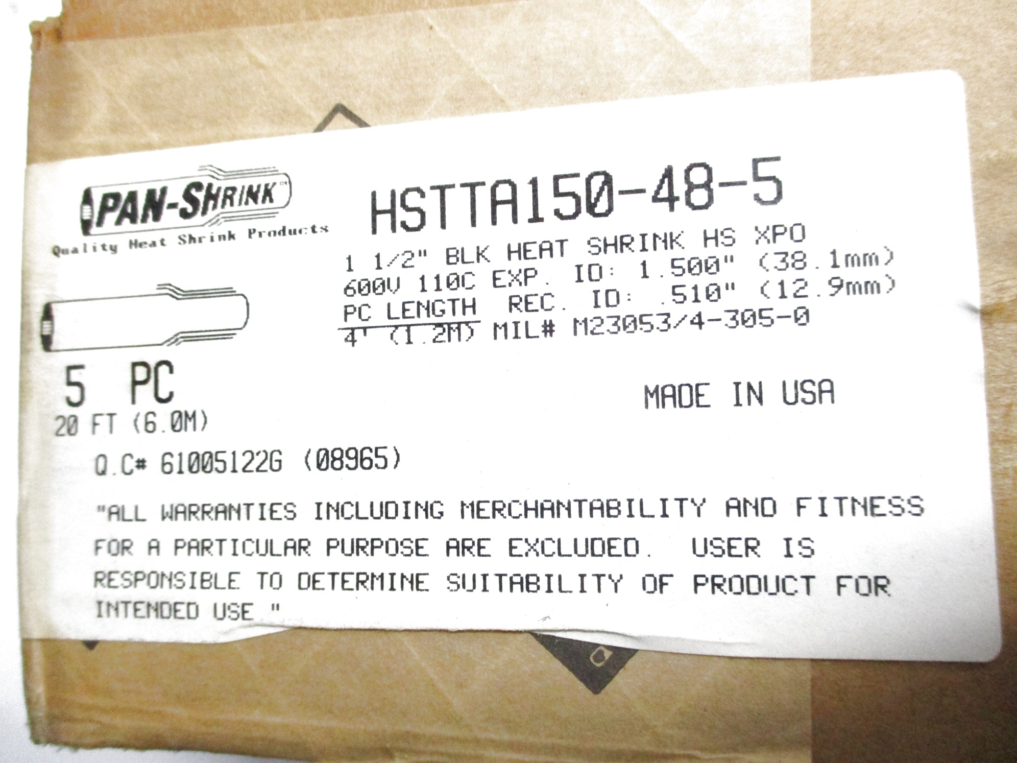 PANDUIT HSTTA150-48-5 (QTY: 5) NSFS