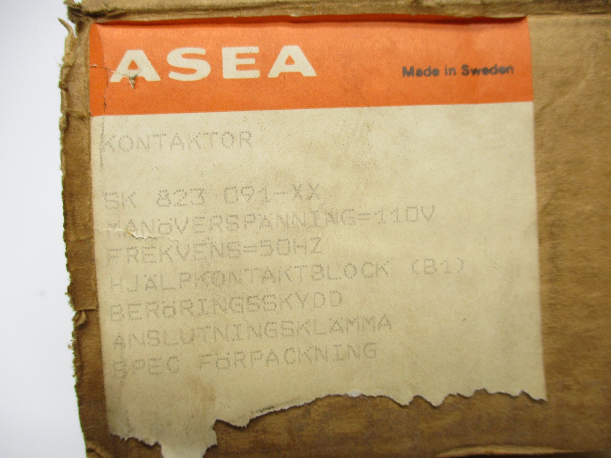 ASEA SK823-097-XX 110/120V NSMP