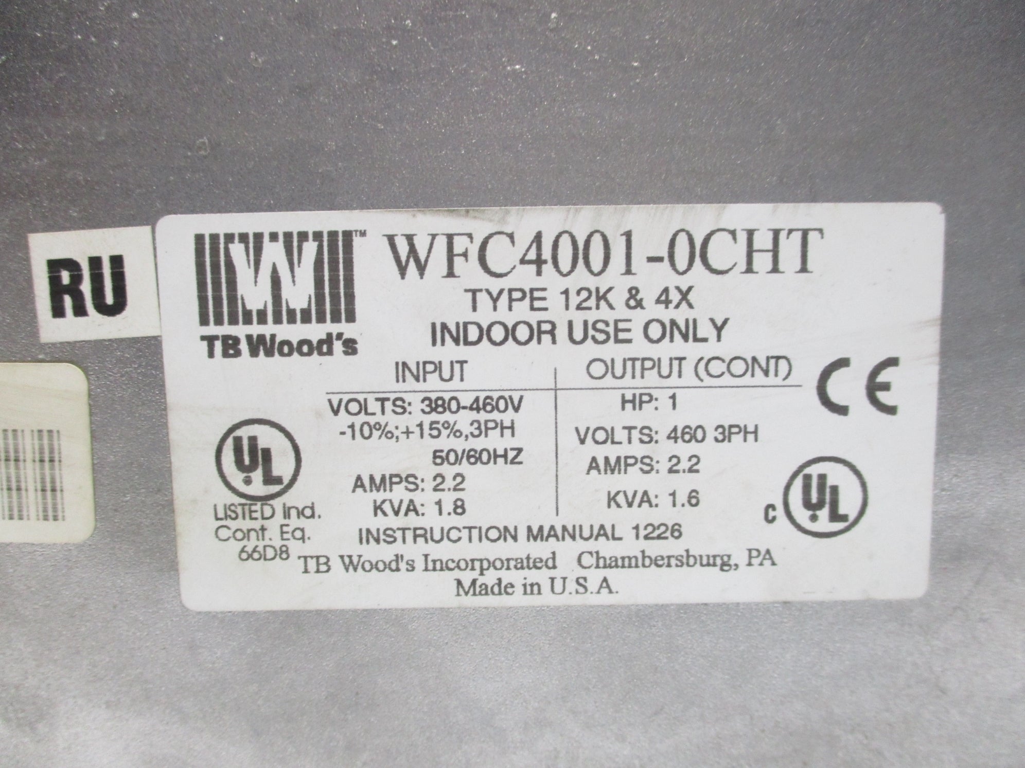 TB WOODS WFC4001-0CHT RUWFC40010CHTCE REMAN