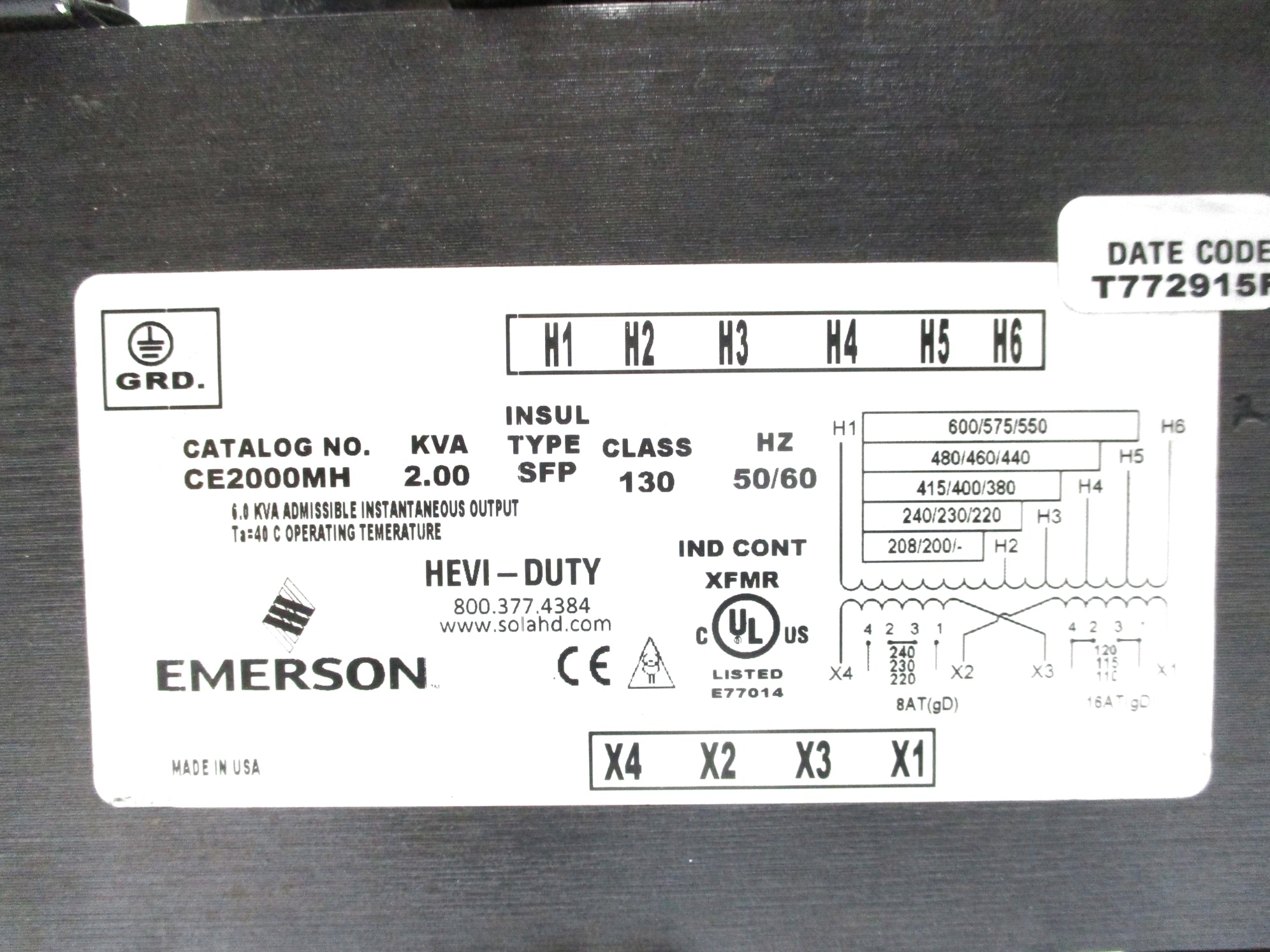 EMERSON CE2000MH TYPE SFP UNMP