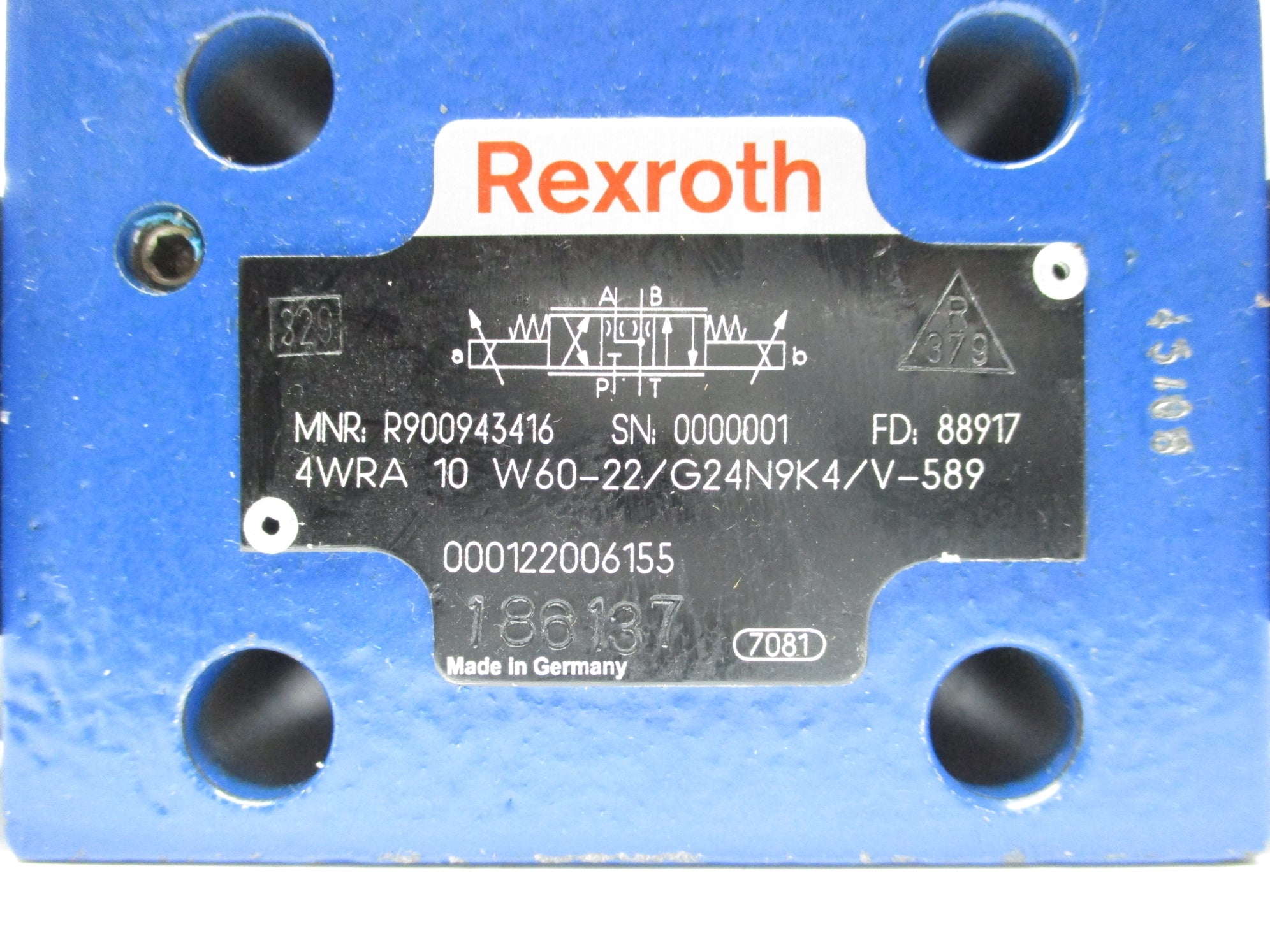 REXROTH R900943416 4WRA-10-W60-22/G24N9K4/V-589 (AS PICTURED) NSNP