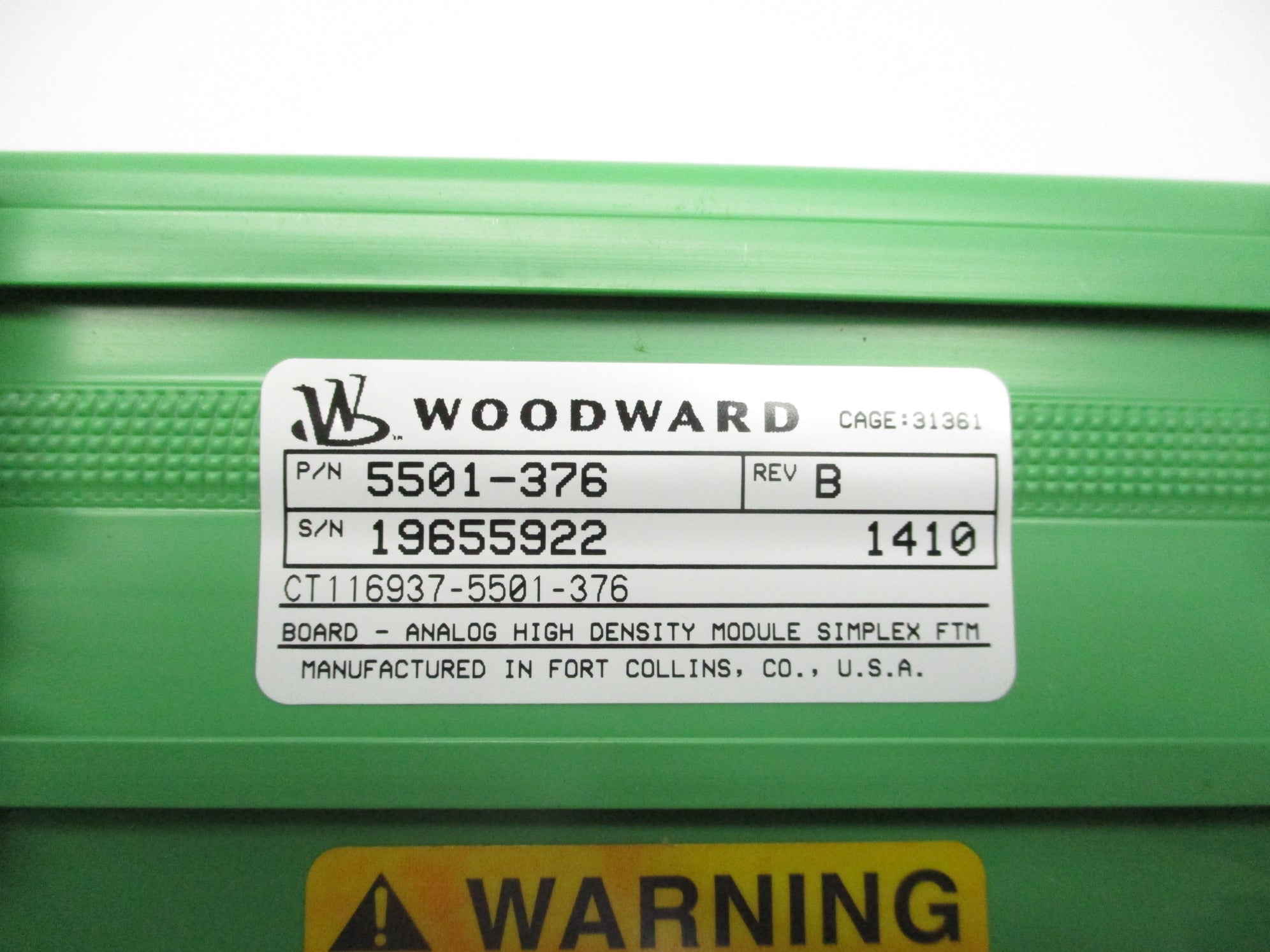 WOODWARD 5501-376 REV. B NSMP
