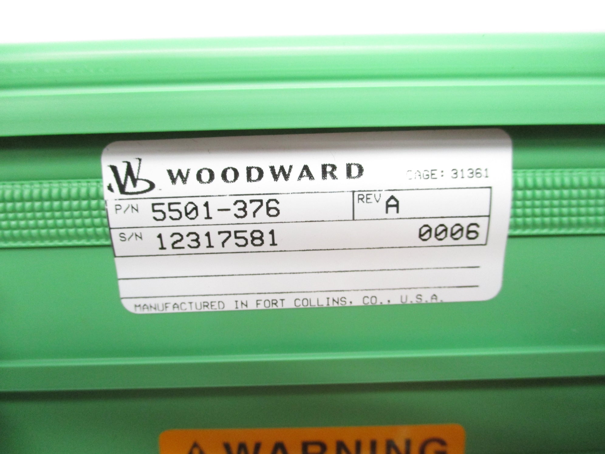 WOODWARD 5501-376 REV. A NSMP