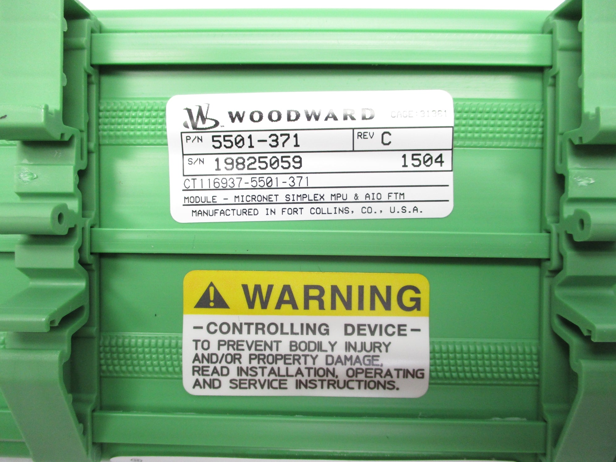 WOODWARD 5501-371 REV. C NSMP