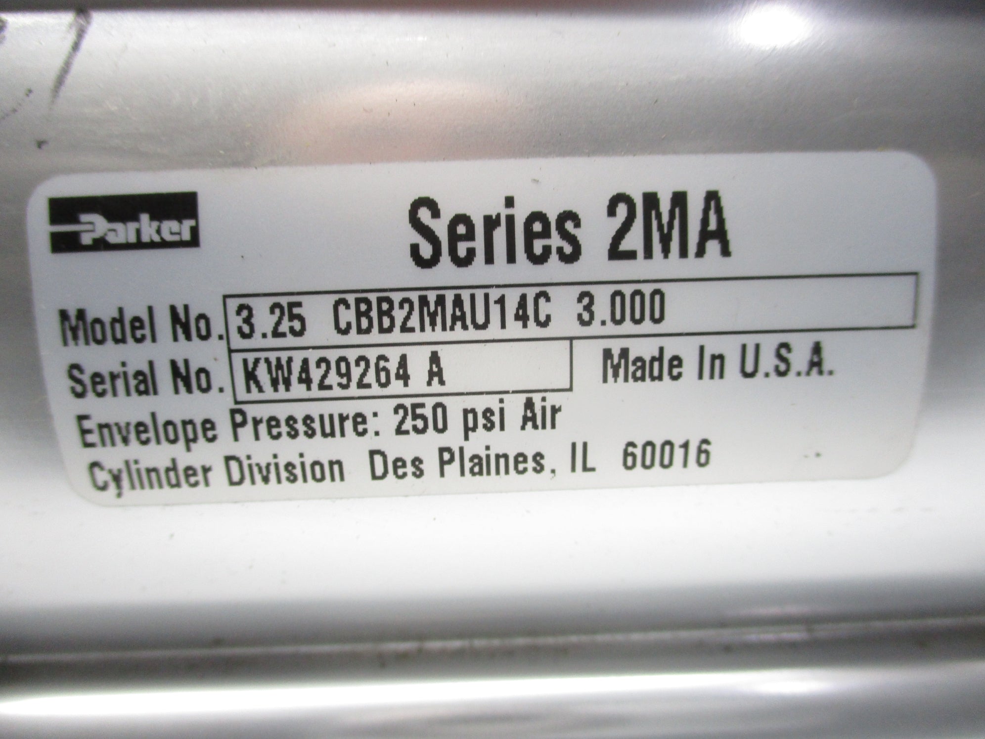 PARKER 3.25CBB2MAU14C3.000 NSNP