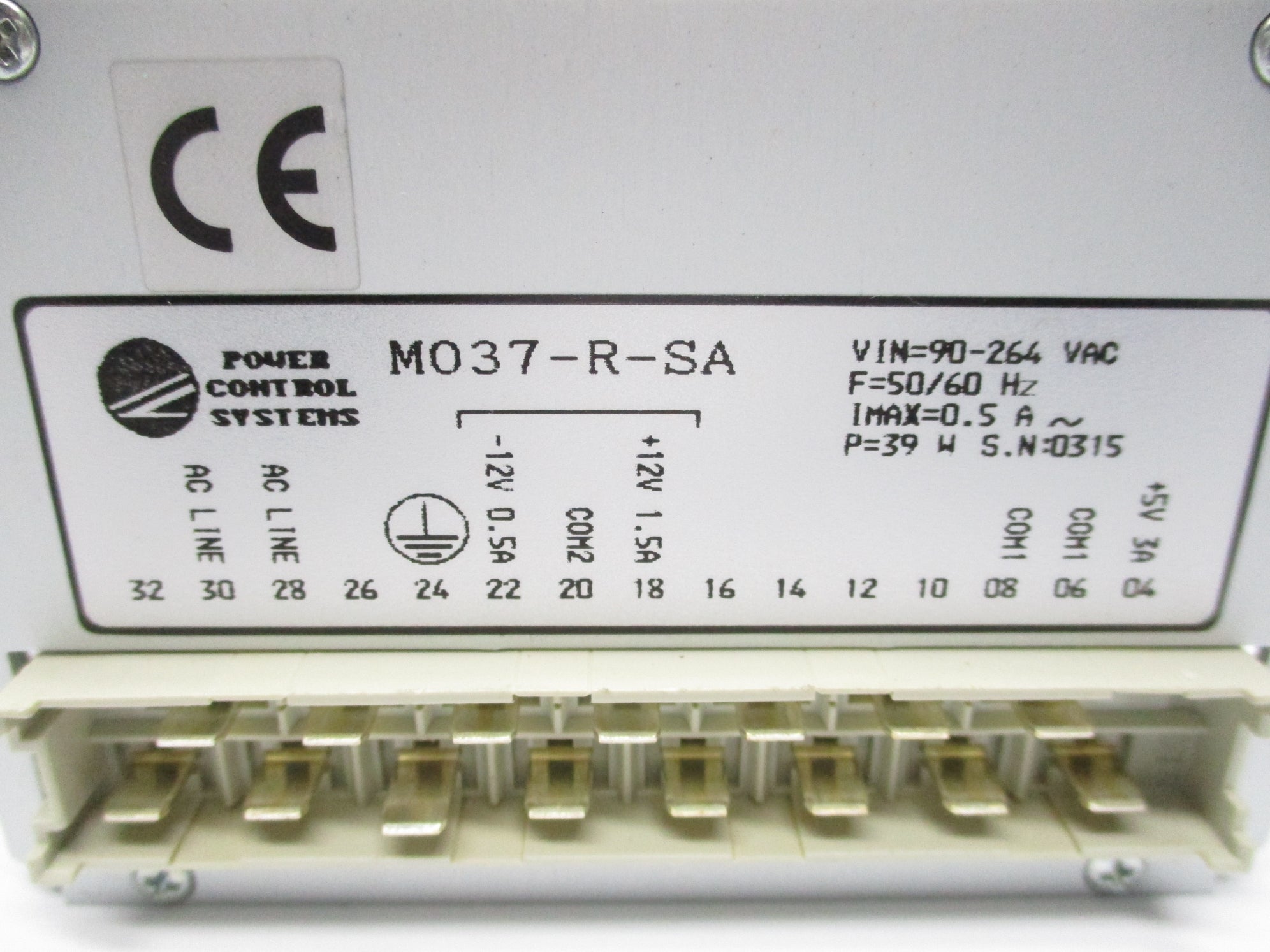 POWER CONTROL SYSTEMS M037-R-SA UNMP