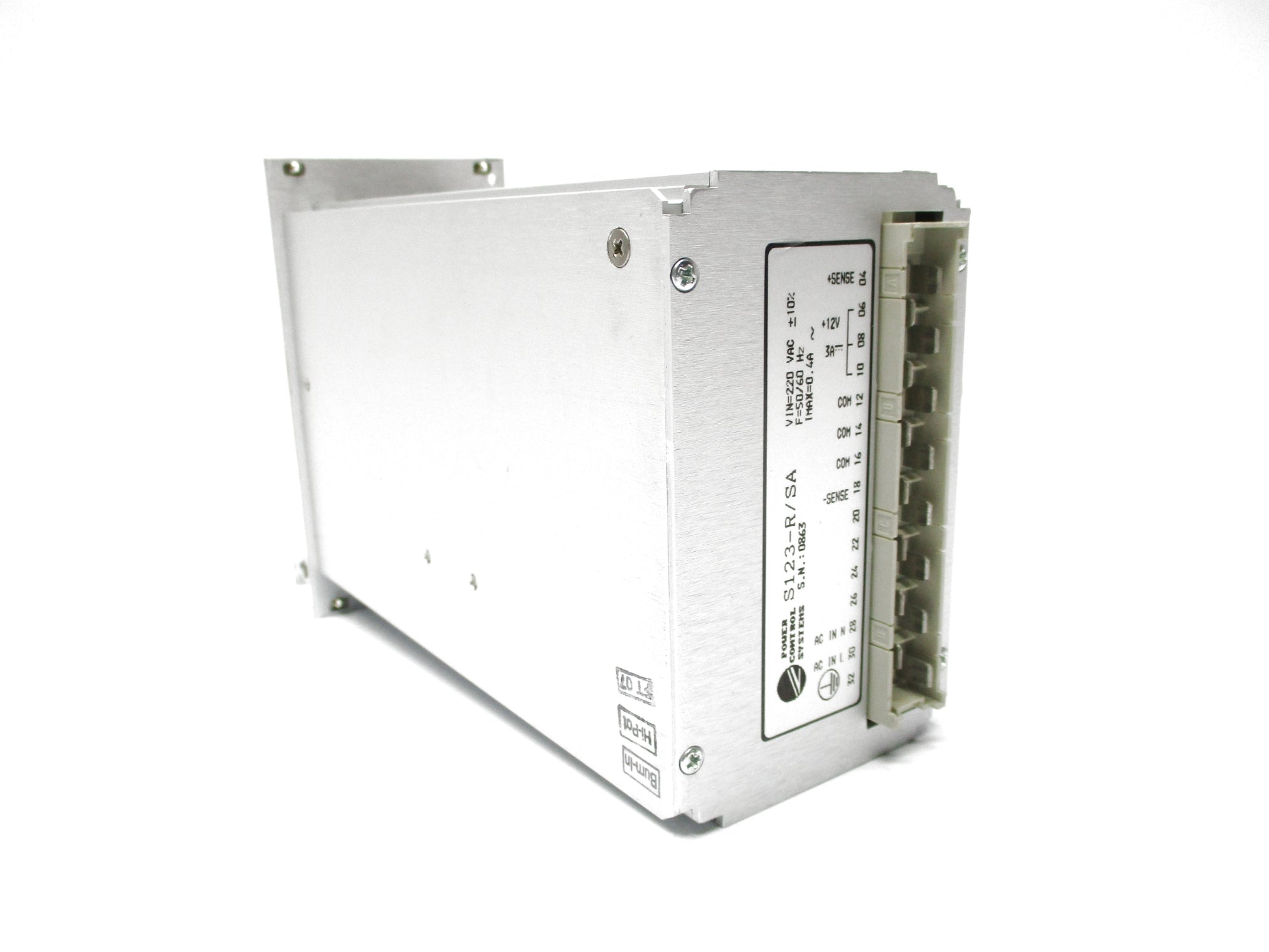 POWER CONTROL SYSTEMS S123-R/SA UNMP