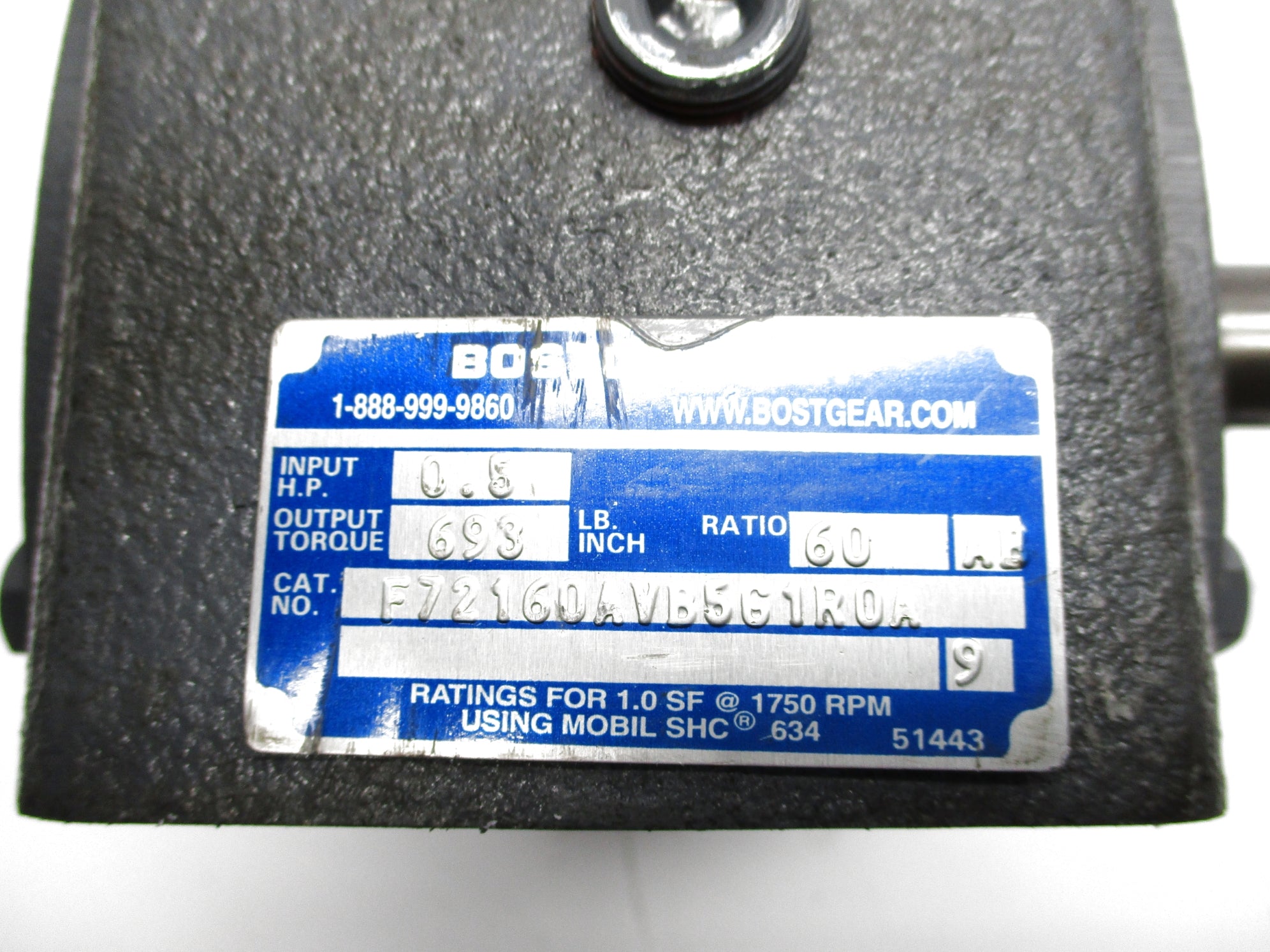 BOSTON GEAR F72160AVB5G1R0A NSNP