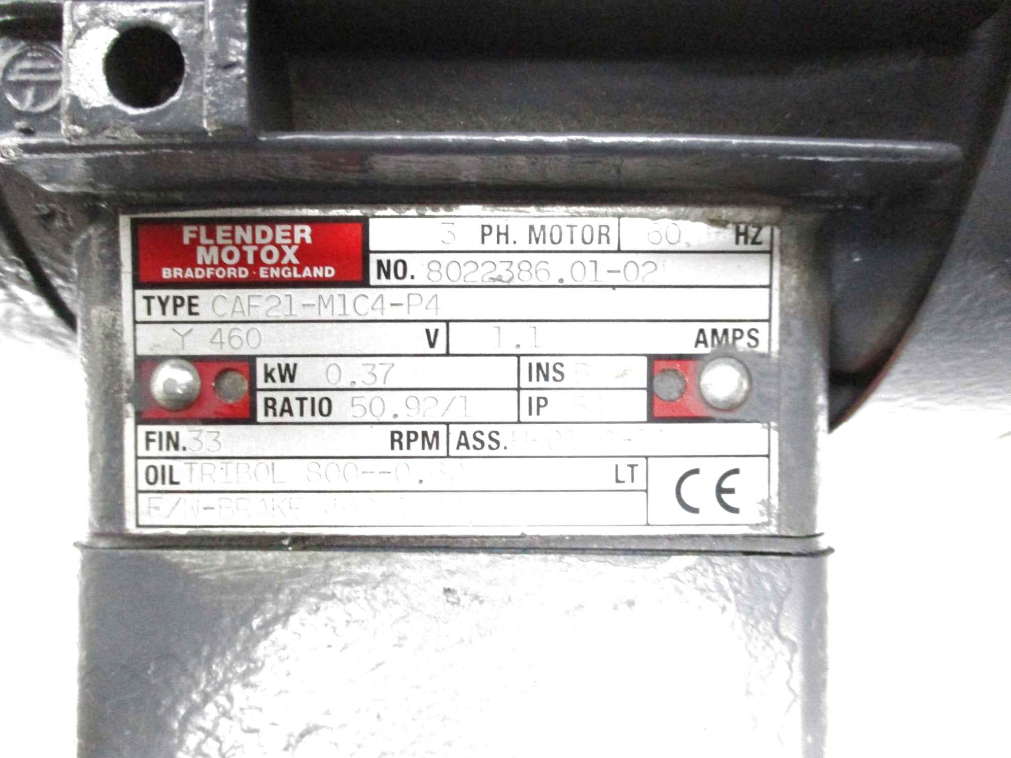 FLENDER MOTEX CAF21-M1C4-P4 REMAN