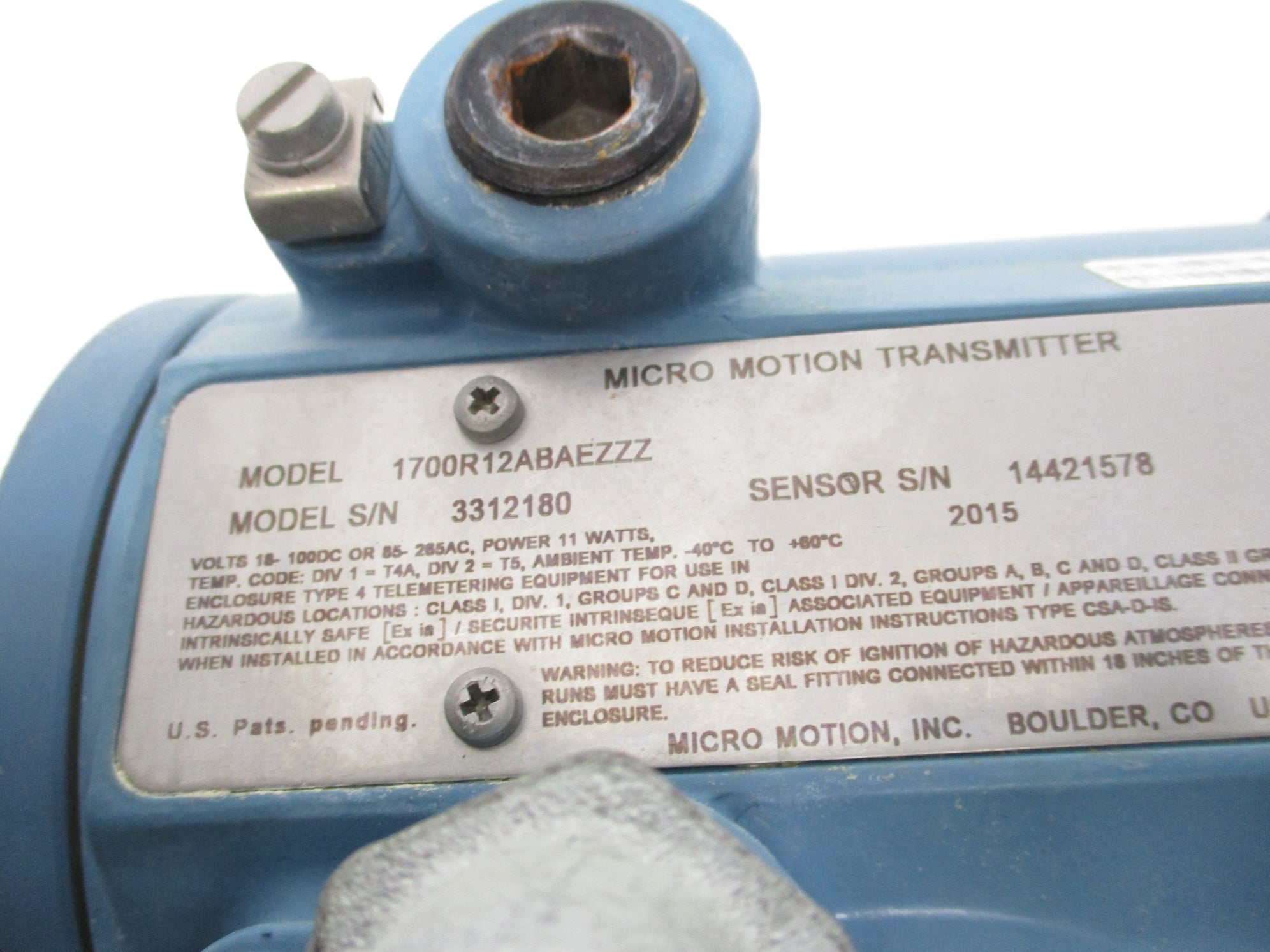 MICROMOTION 1700R12ABAEZZZ UNMP