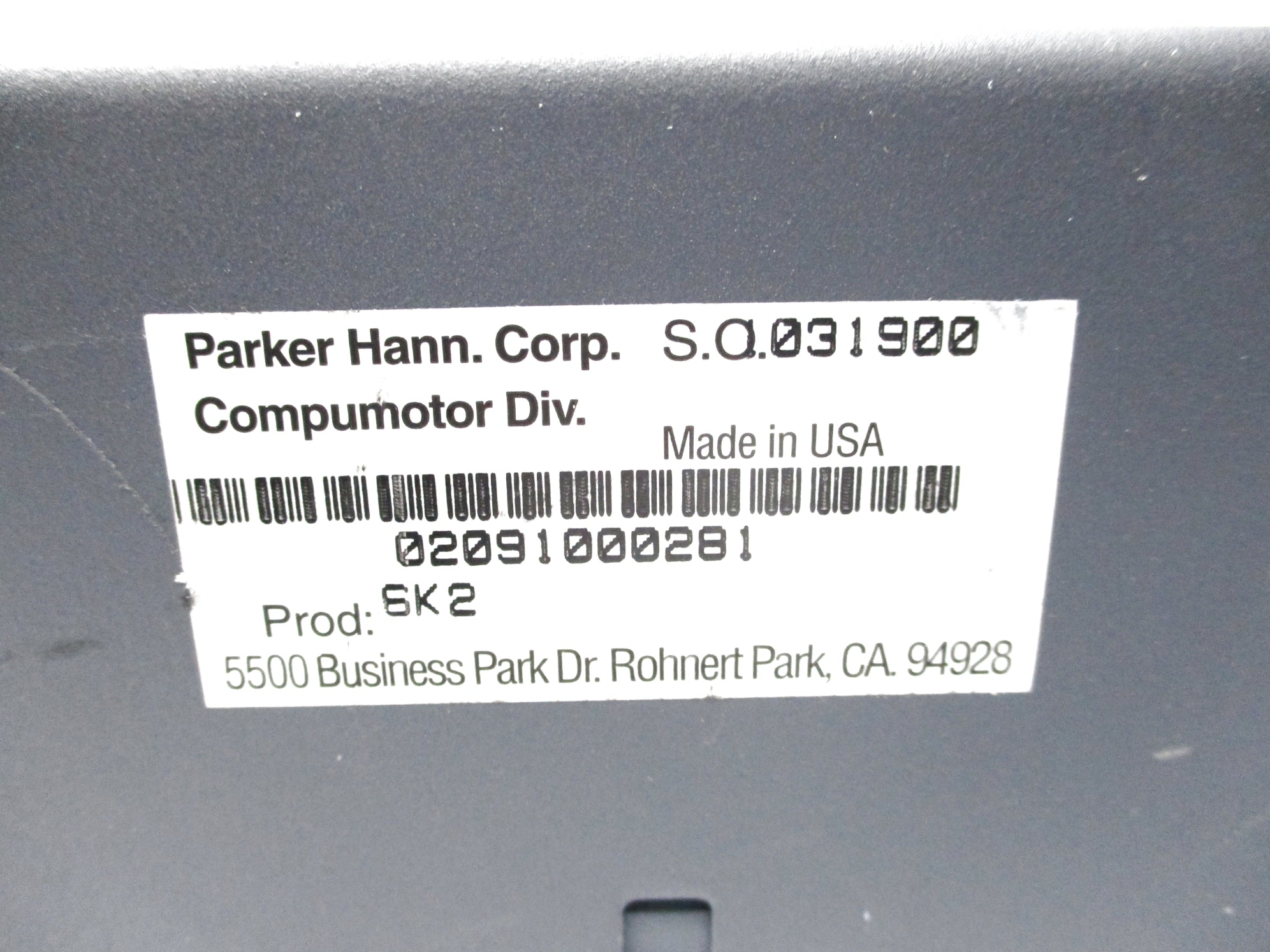 PARKER 6K2 UNMP