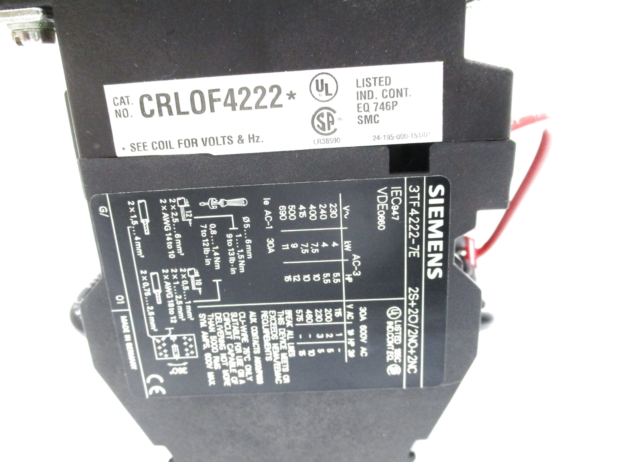 SIEMENS CRL0F4222K6 NSMP