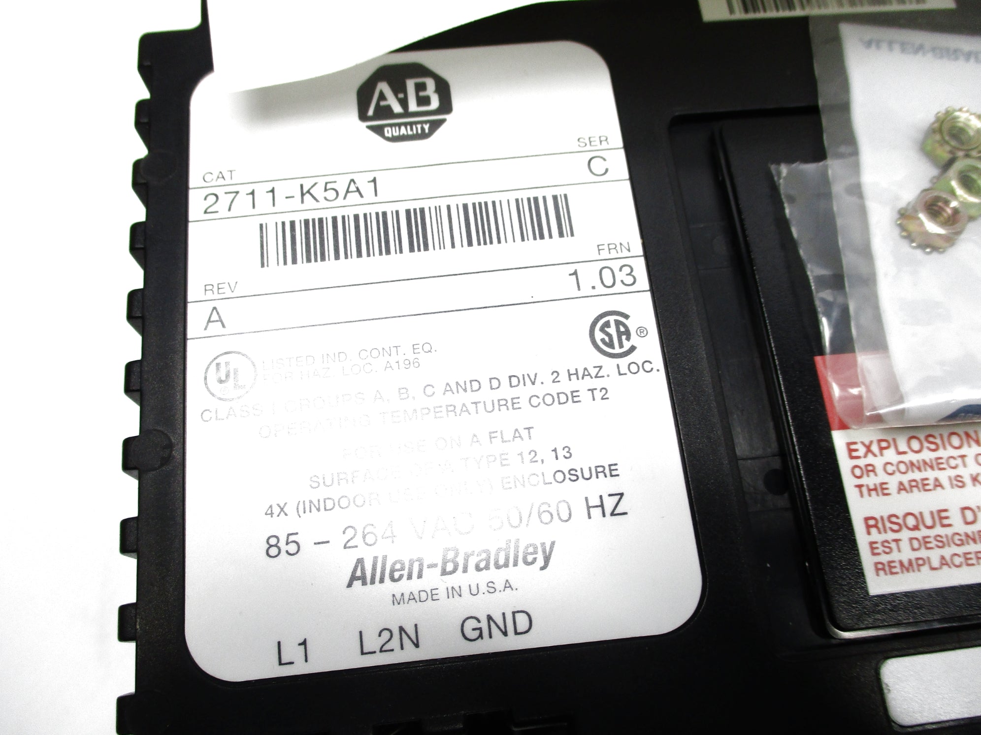 ALLEN BRADLEY 2711-K5A1 SER. C F/W 1.03 NSNP