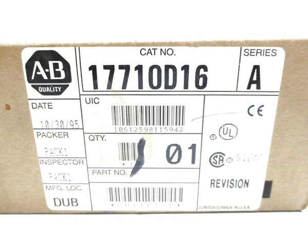 ALLEN BRADLEY 1771-OD16 SER. A DATE:1995 NSFS