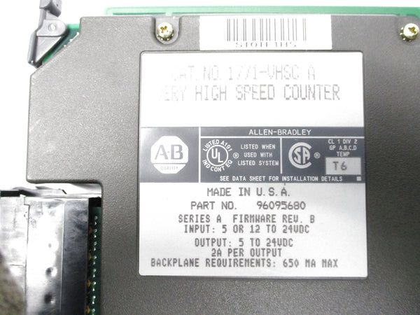 ALLEN BRADLEY 1771-VHSC SER. A F/W B (AS PICTURED) NSMP