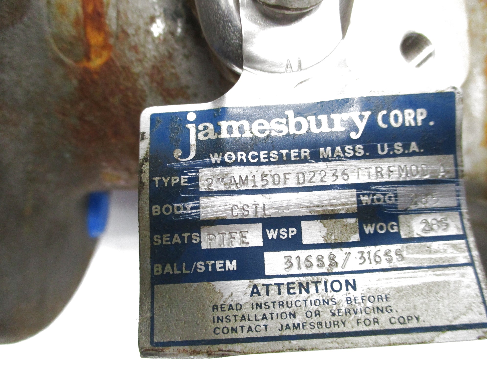 JAMESBURY 2"AM150FD2236TTRFMOD-A UNMP