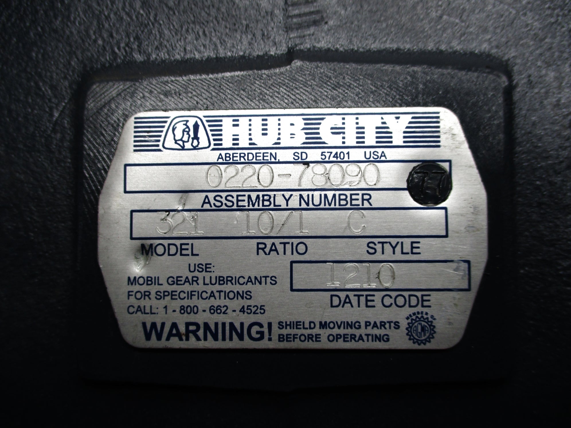 HUB CITY 0220-78090 321-10/1-C NSNP