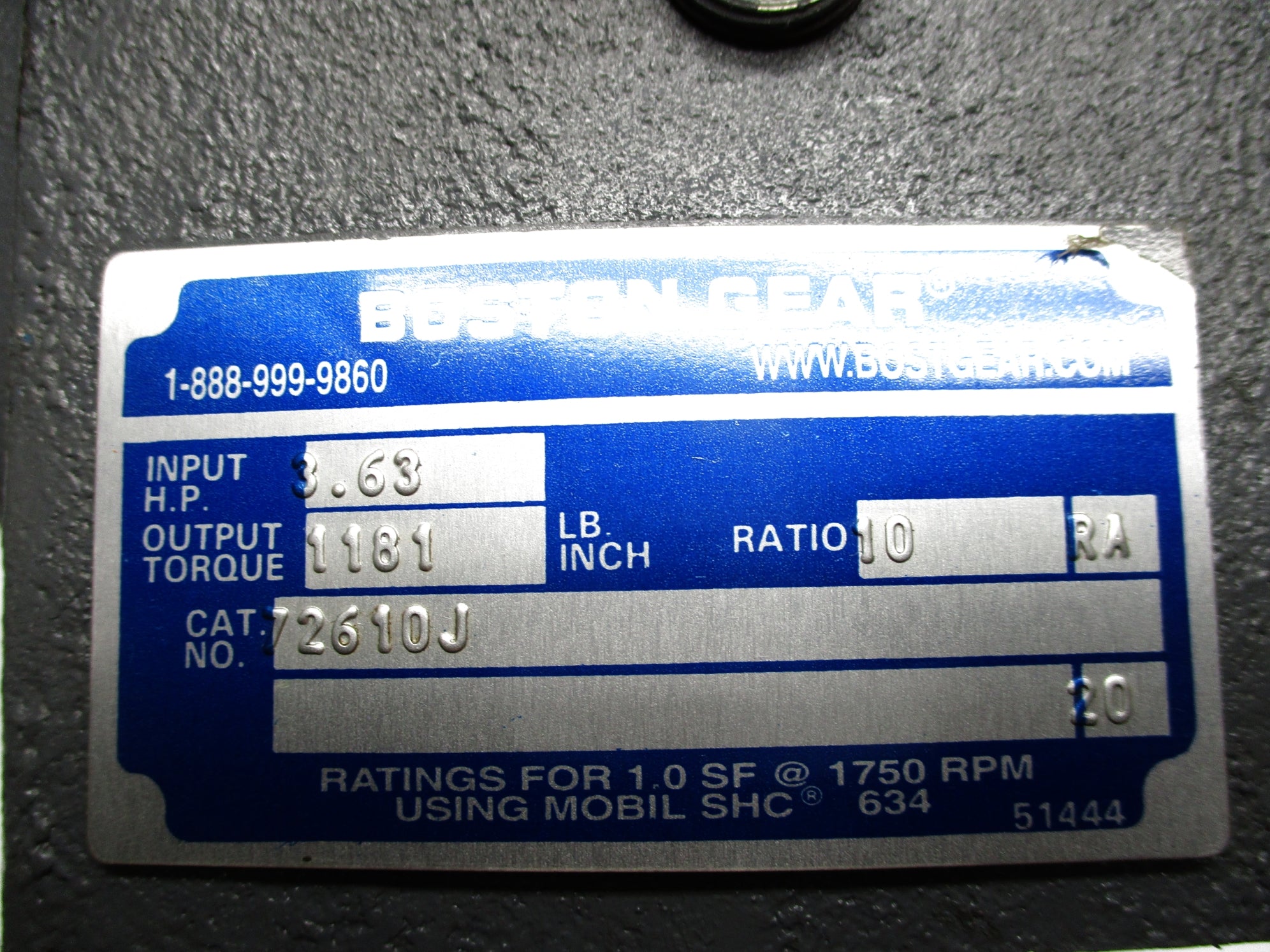 BOSTON GEAR 72610J (AS PICTURED) NSNP