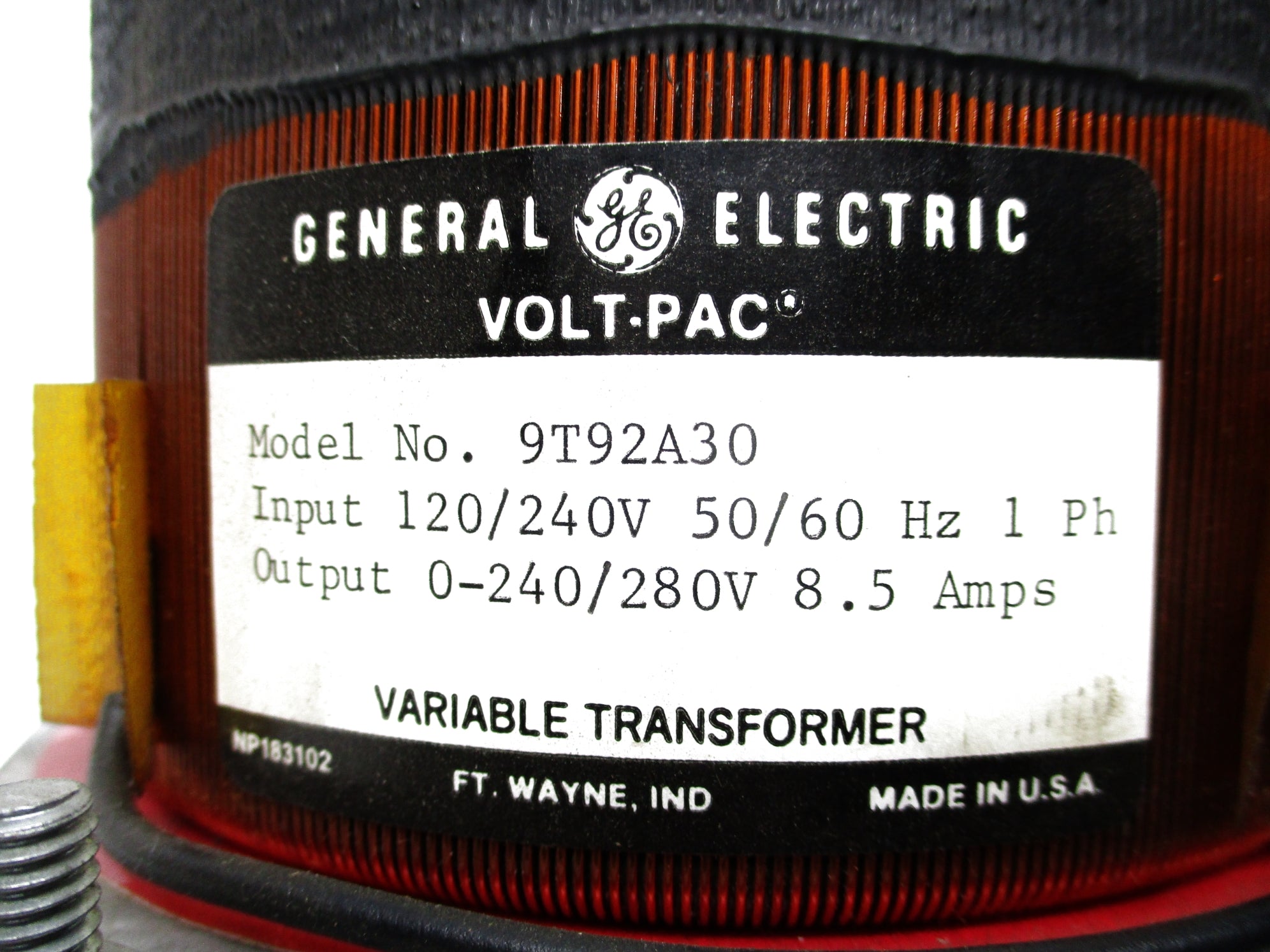 GENERAL ELECTRIC 9T92A30 NSNP