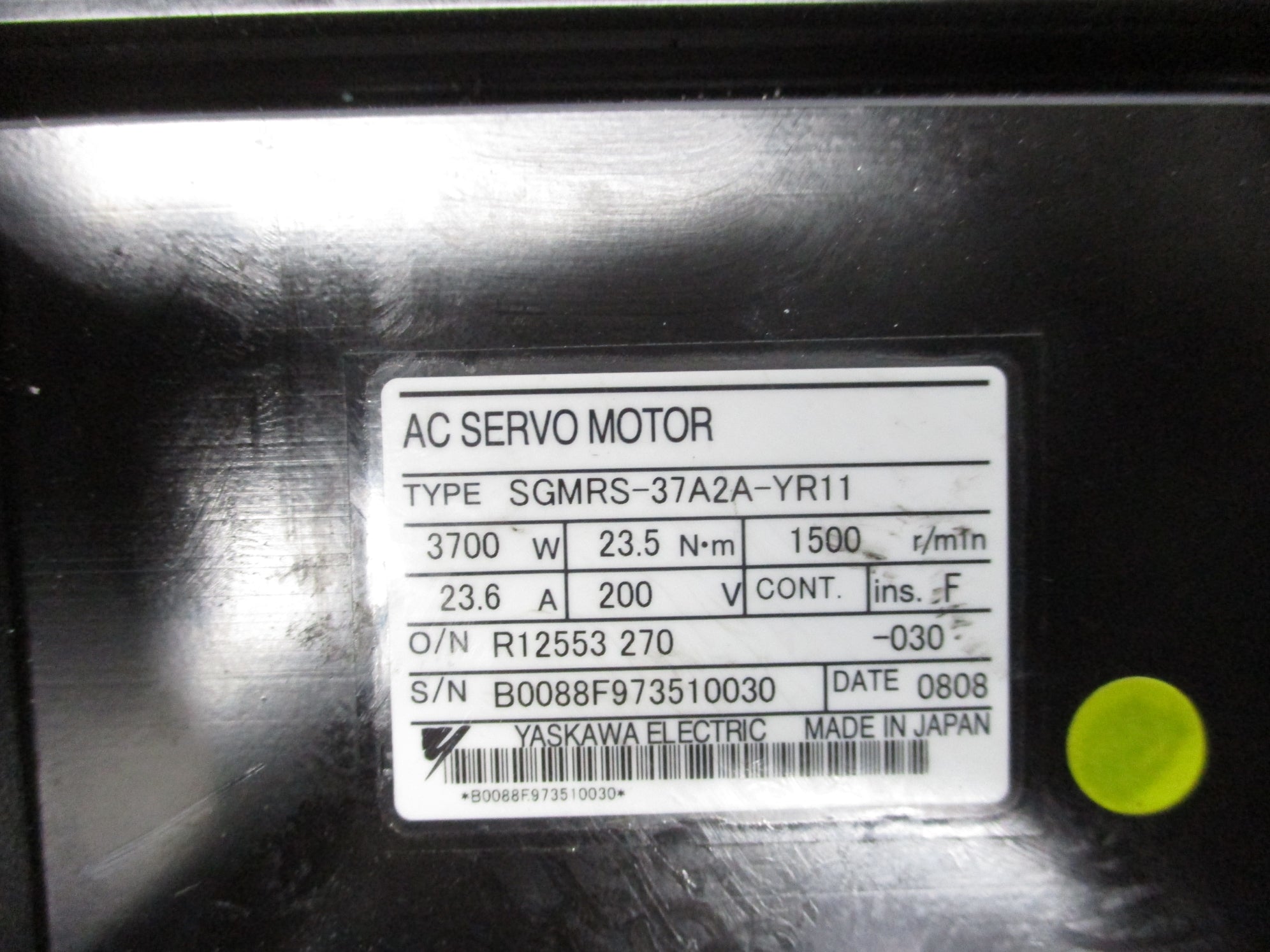 YASKAWA SGMRS-37A2A-YR11 UNMP