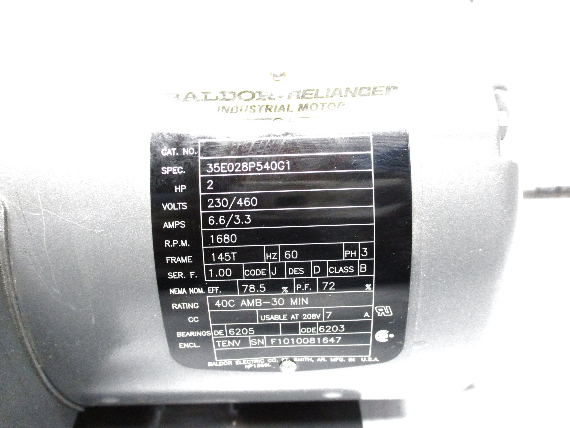 BALDOR 35E028P540G1 NSMP