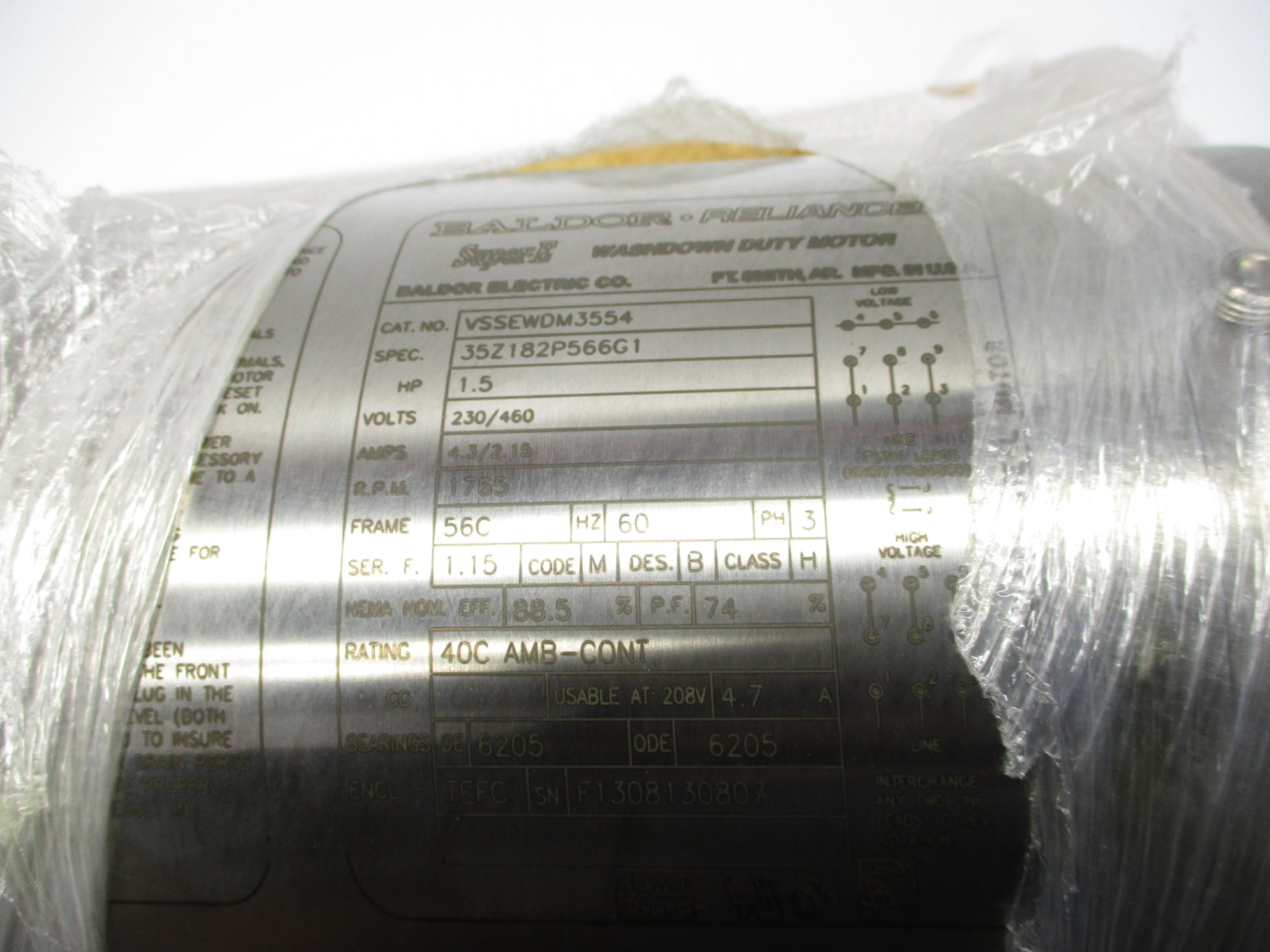 BALDOR VSSEWDM3554 NSMP