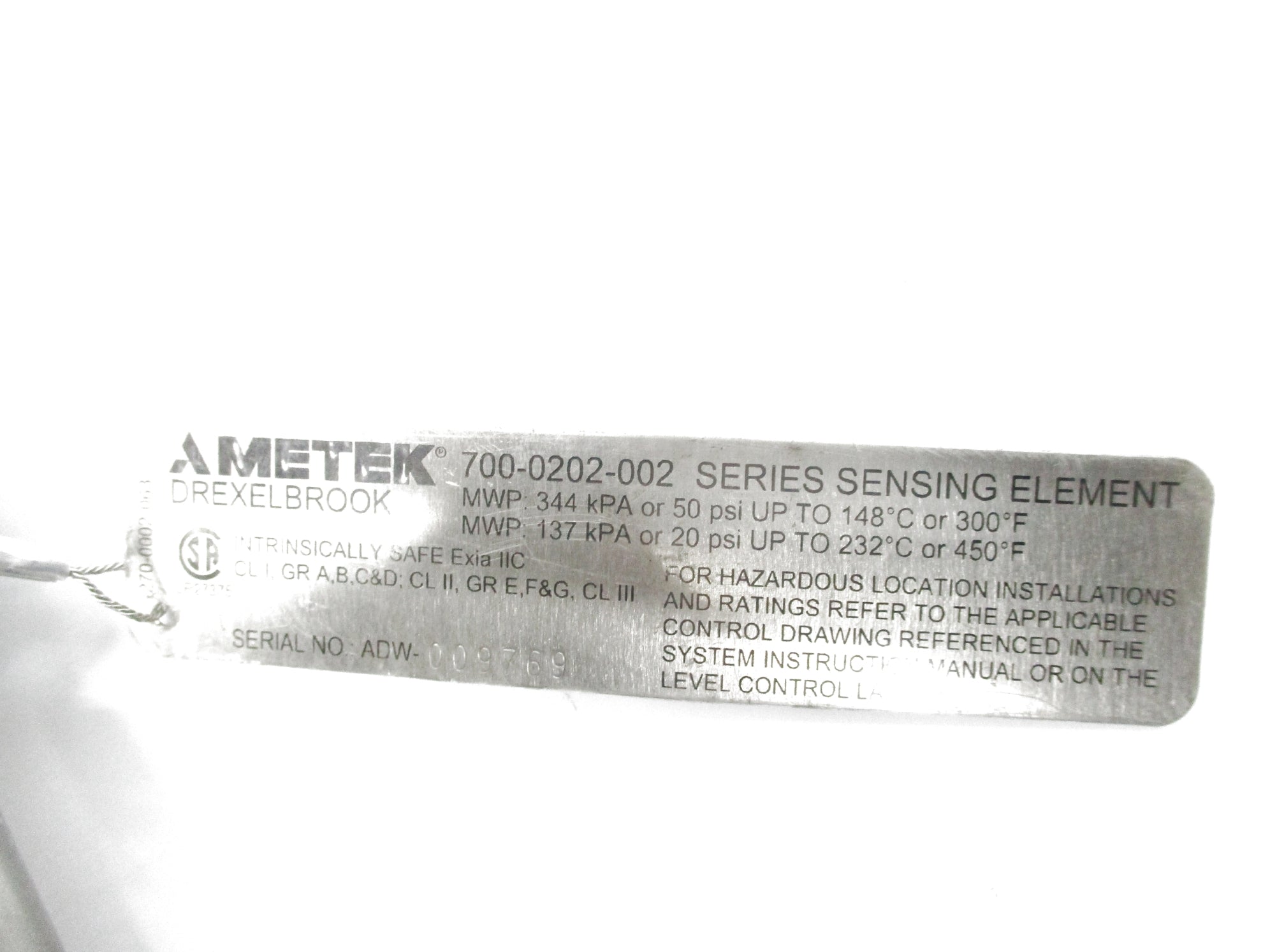 AMETEK 700-0202-002 (AS PICTURED) UNMP