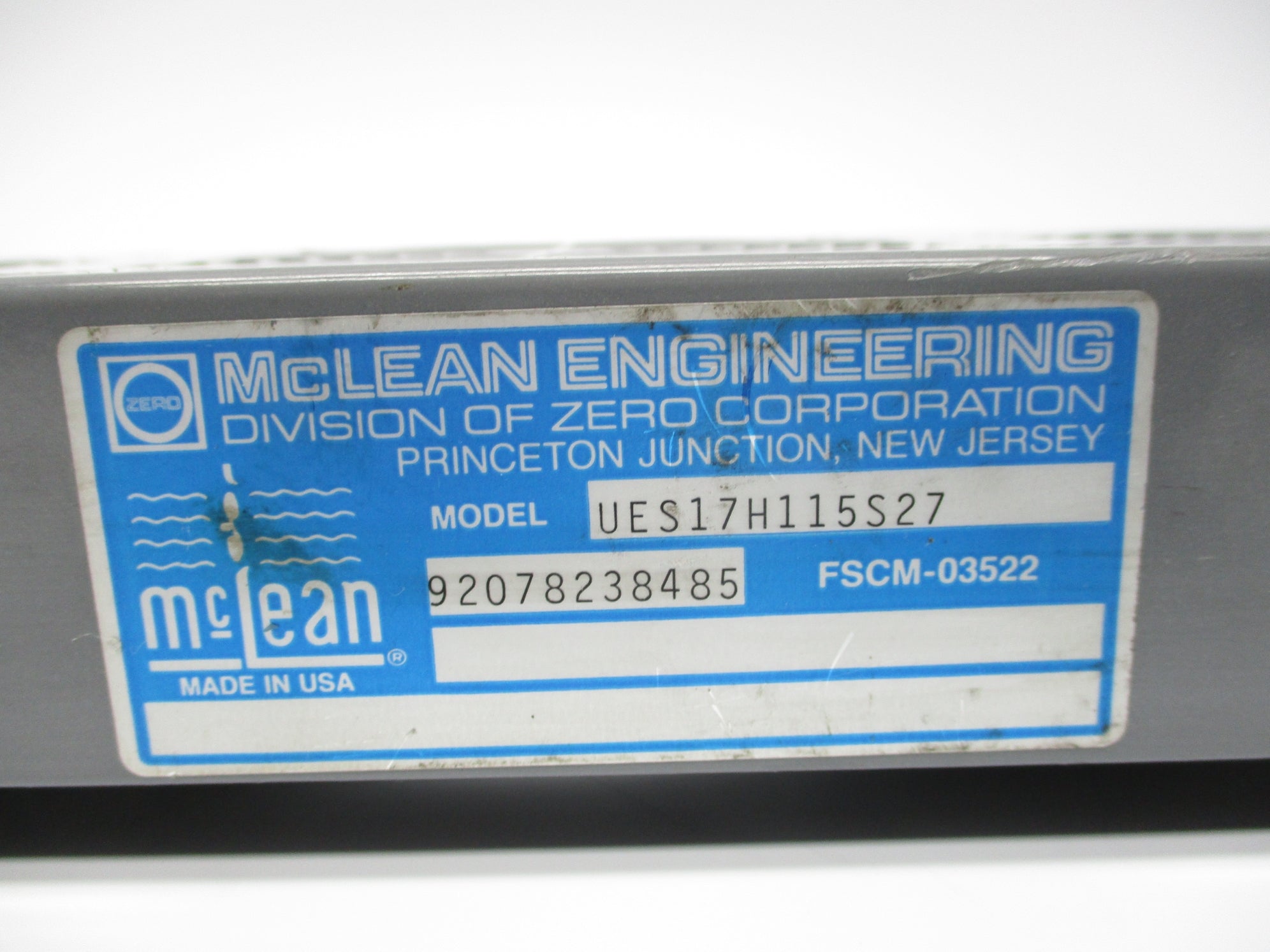 MCLEAN UES17H115S27 UNMP