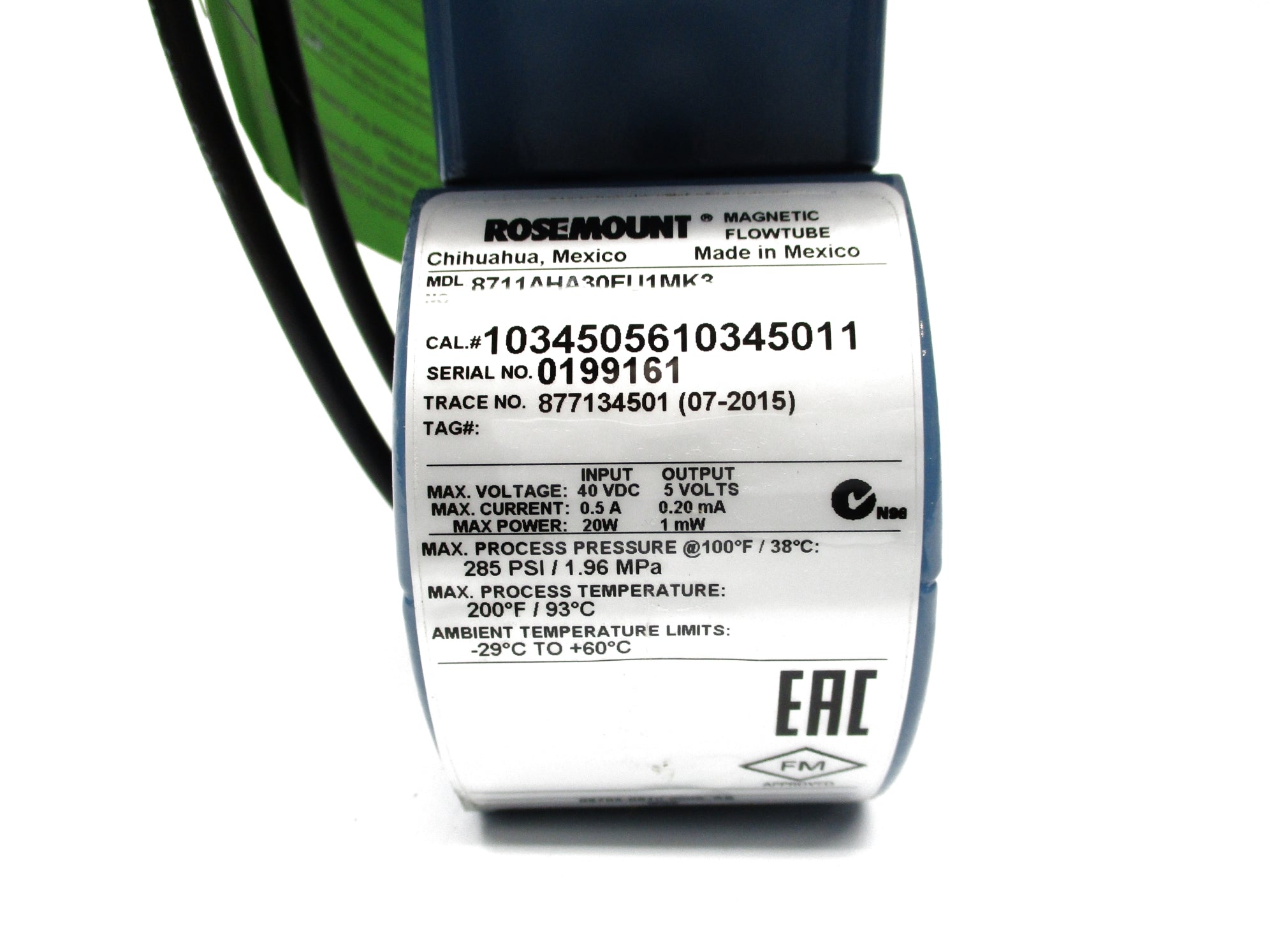 ROSEMOUNT 8711AHA30FU1MK3 w/8732EMT1A1 NSMP