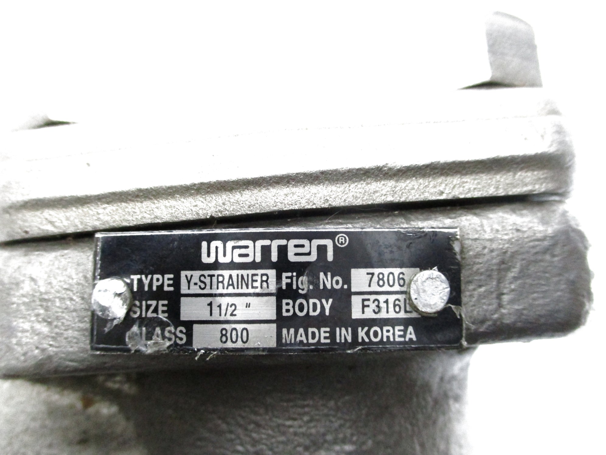 WARREN 7806 Y-STRAINER NSNP