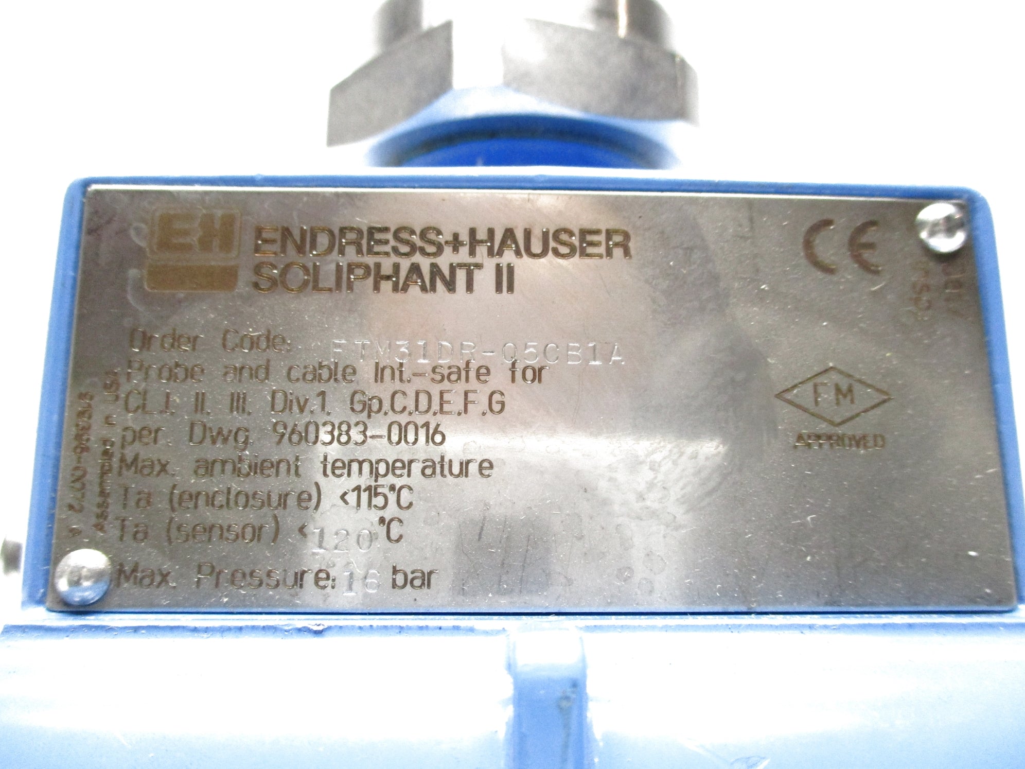 ENDRESS+HAUSER FTM31DR-05CB1A (AS PICTURED) NSNP