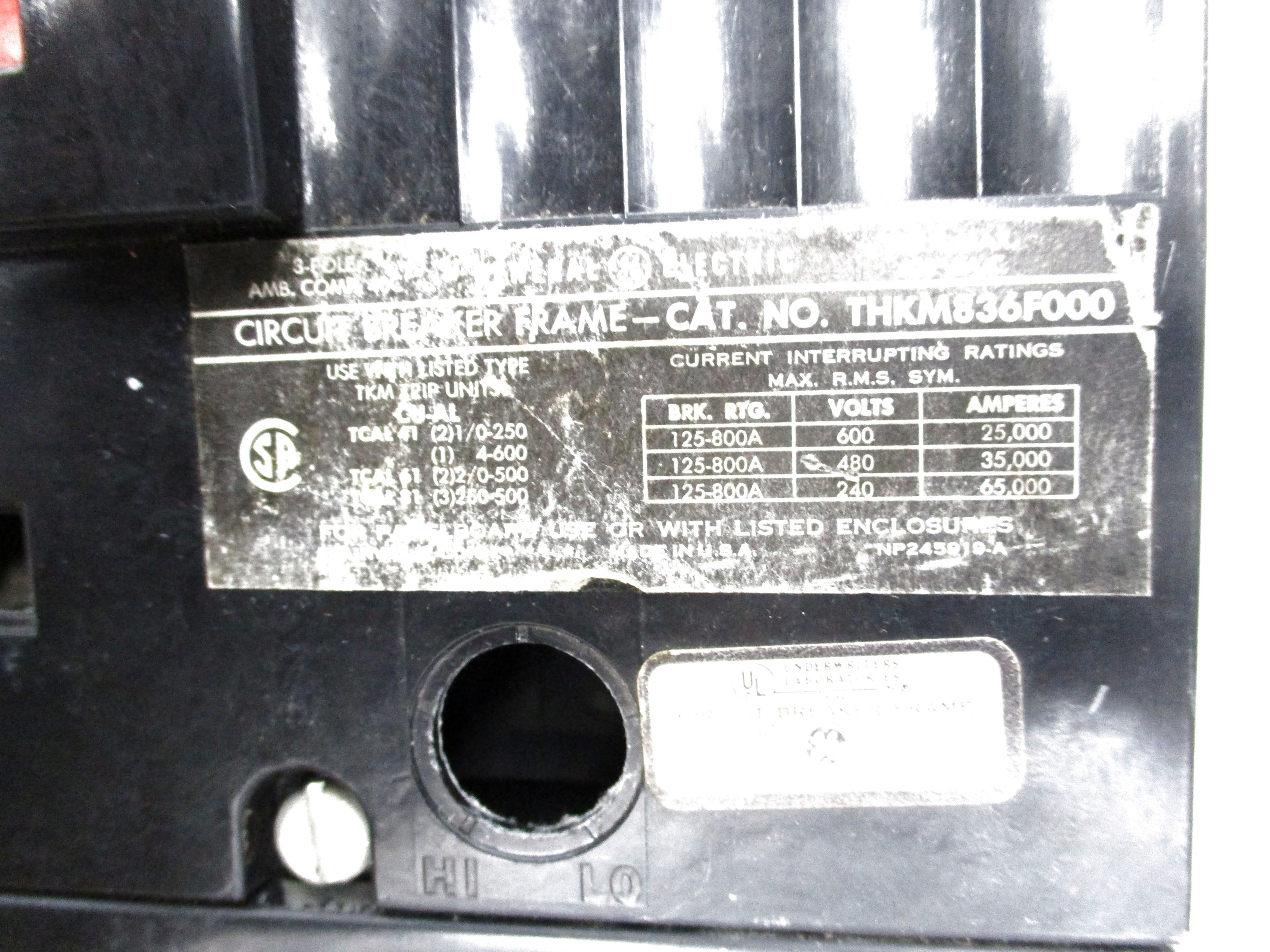 GENERAL ELECTRIC THKM836F000 (AS PICTURED) UNMP